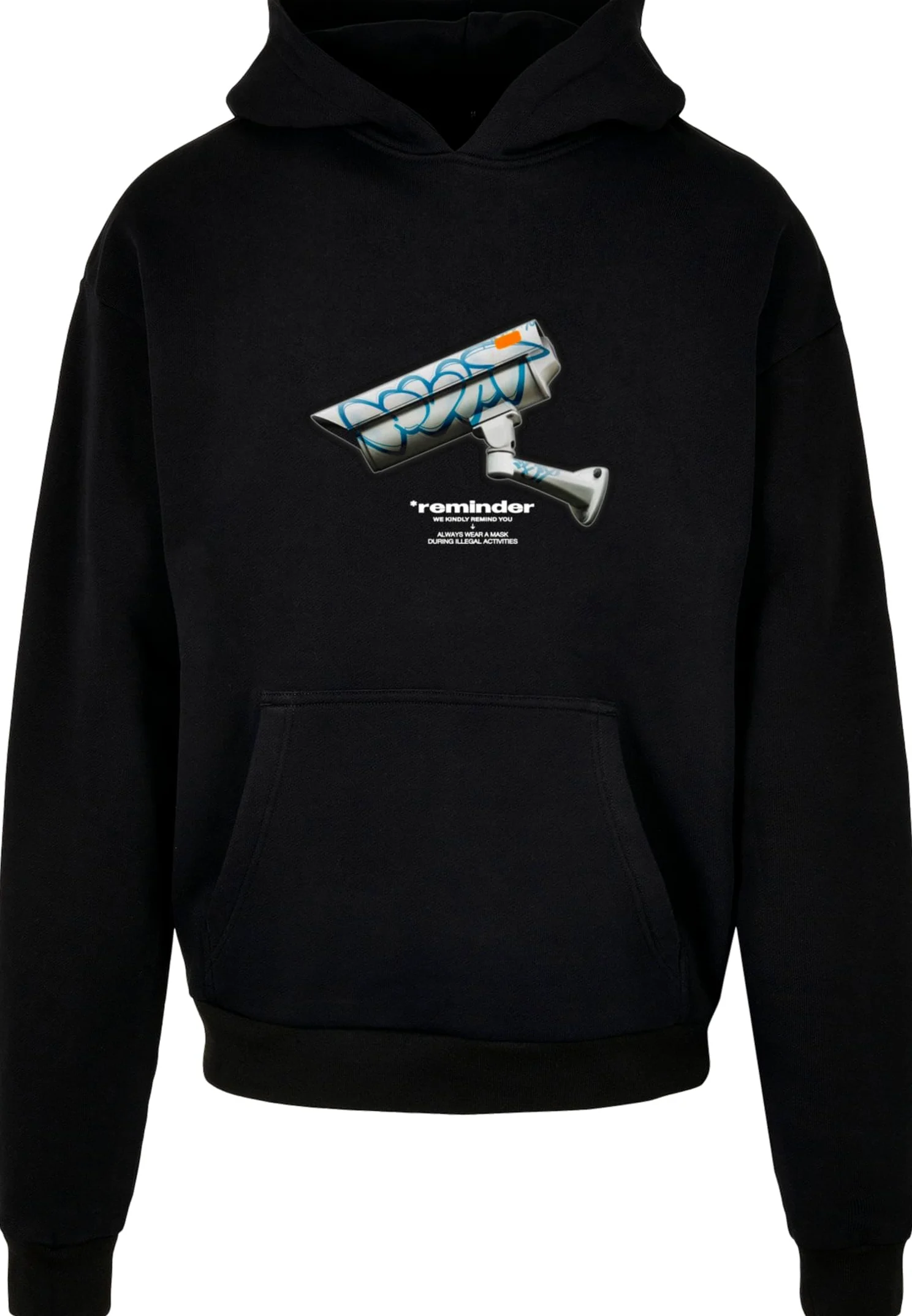 Mister Tee Bluza oversize z kapturem CCTV Ultraheavy