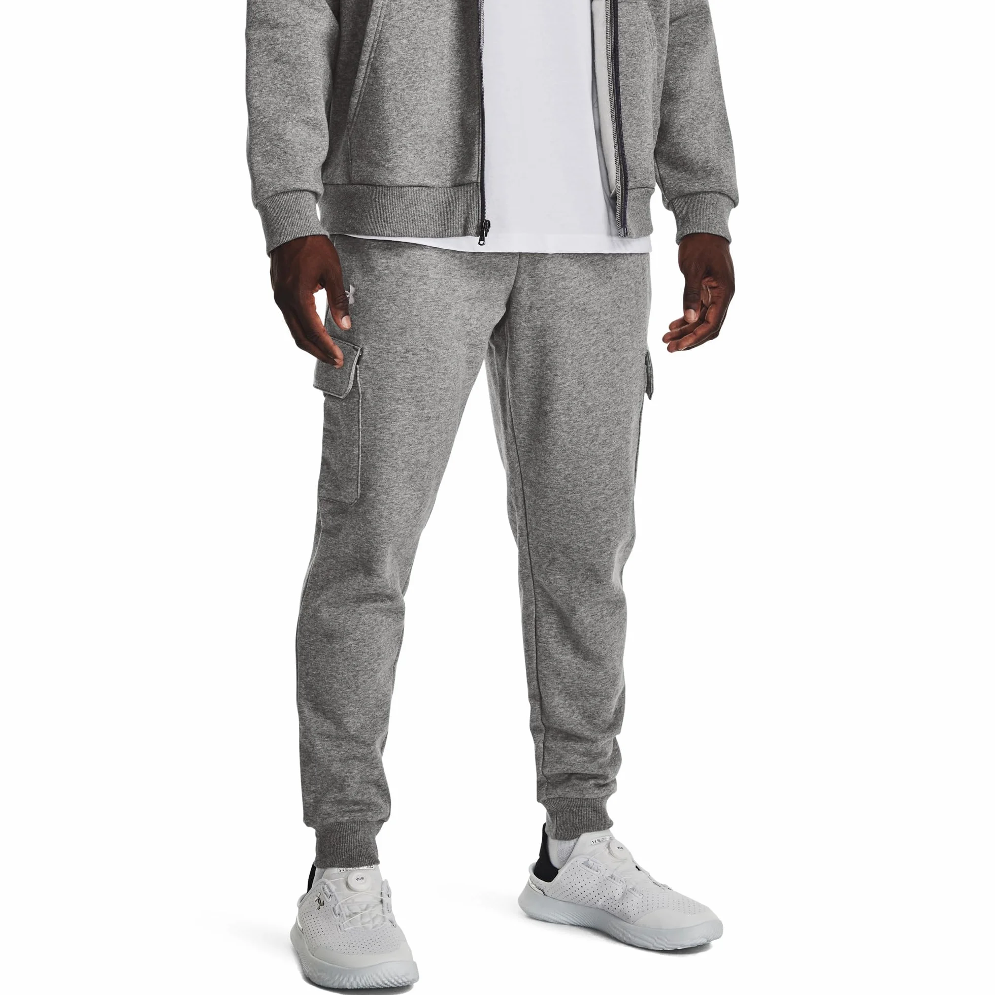 Under Armour Ua Rival Fleece Cargo Jogger - Spodnie lekkoatletyczne Mężczyźni