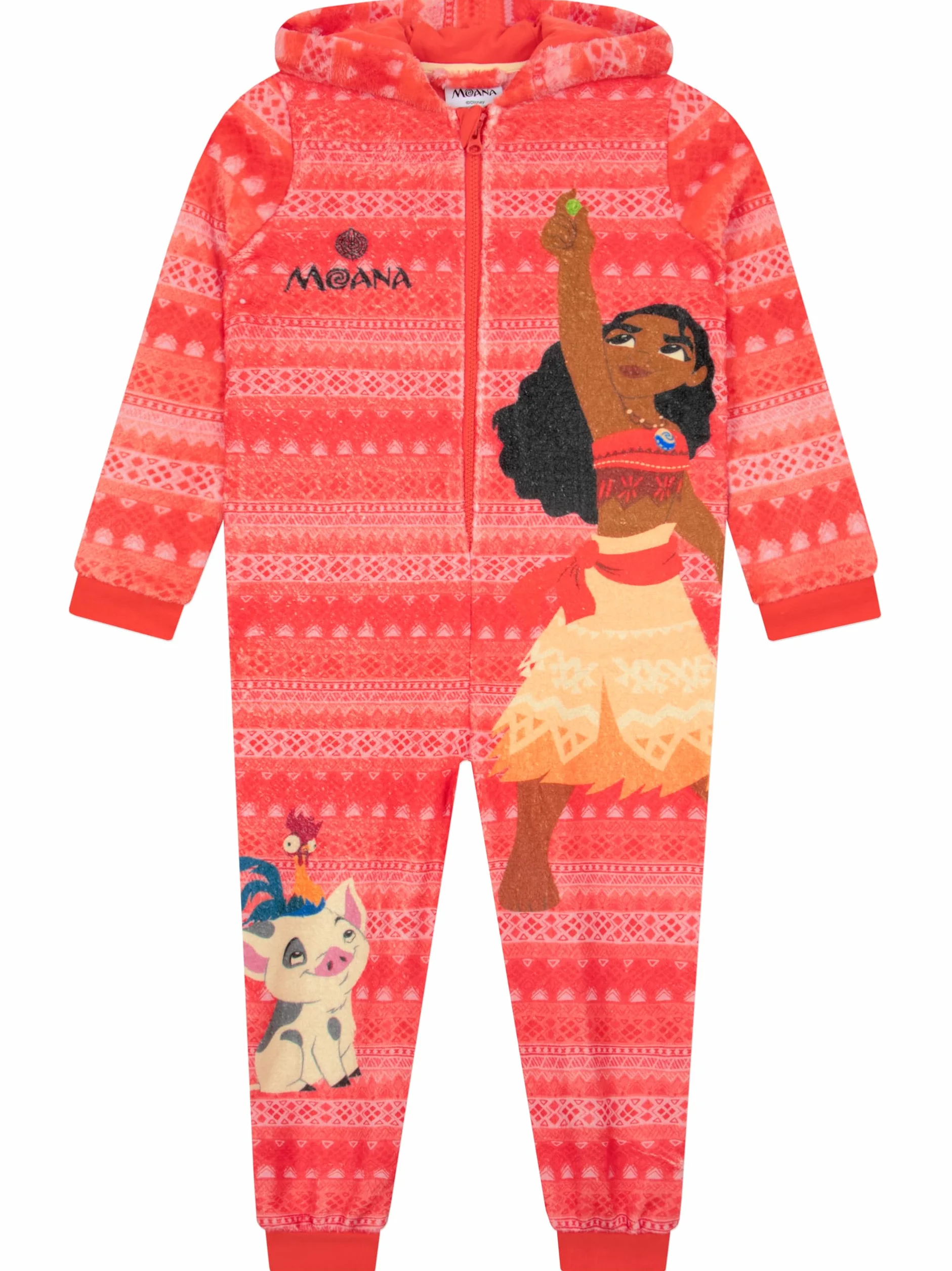 Disney Onesie Dziewczynek Moana, Onesies Dzieci księżniczki, Fleece Onesies dla dziewczynek, Moana Piżama
