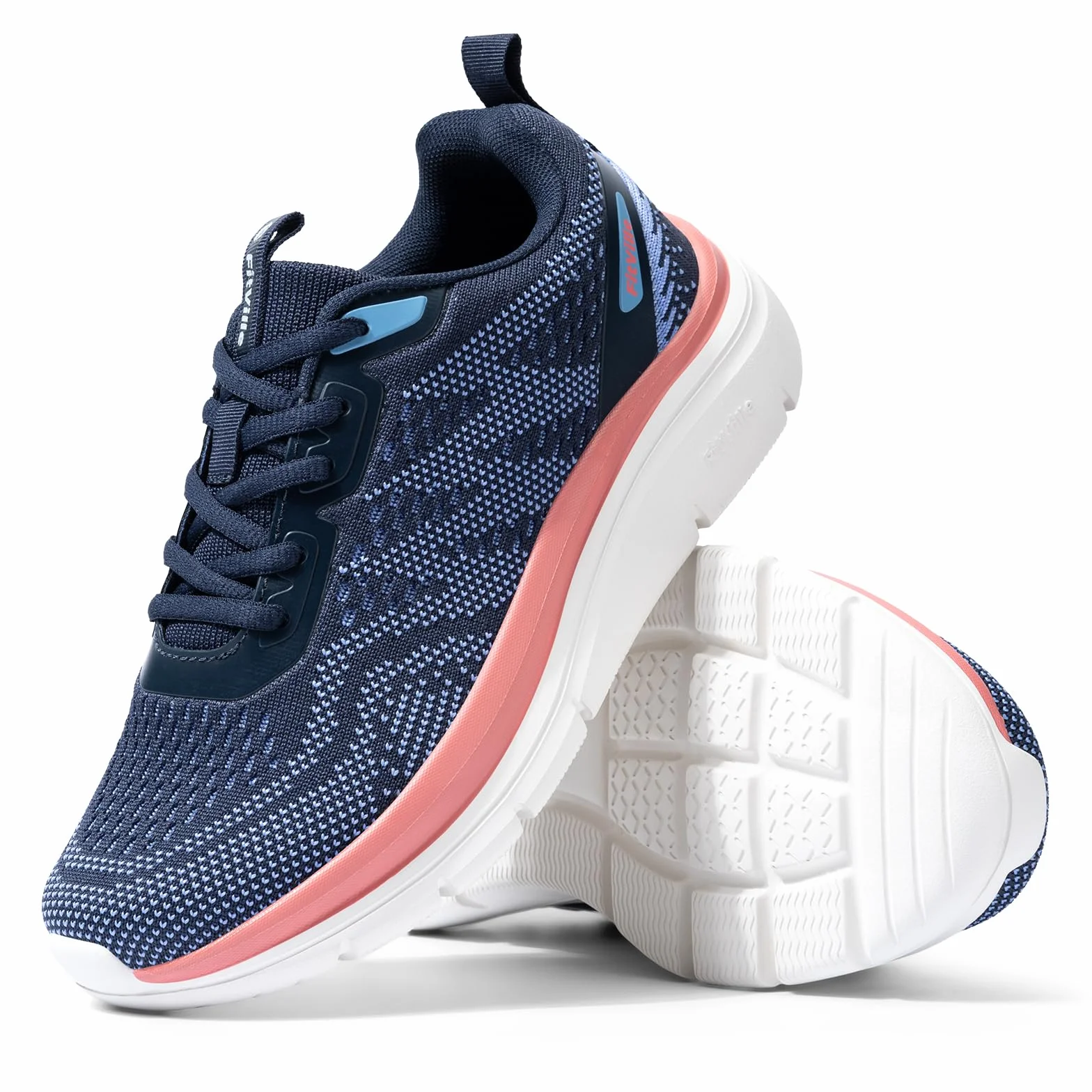 Fitville Szerokie Buty Do Biegania Damskie Buty Do Chodzenia Amortyzujące Oddychające Lekkie Buty Sportowe Outdoor Fitness Jogging Shoes Antypoślizgowe Trenerki