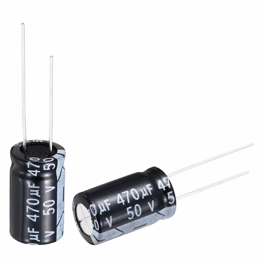 QUARKZMAN 470uF 50 V 10 x 17 mm kondensator elektrolityczny, złącza promieniowe, aluminiowe kondensatory do telewizorów, monitora LCD, VCD, 18 szt