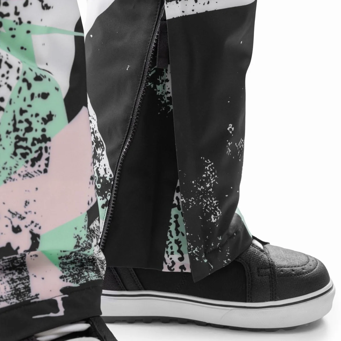 SIROKO Spodnie Snowboardowe dla Kobiet P1-W Groove XXS Wielokolorowy Czarny