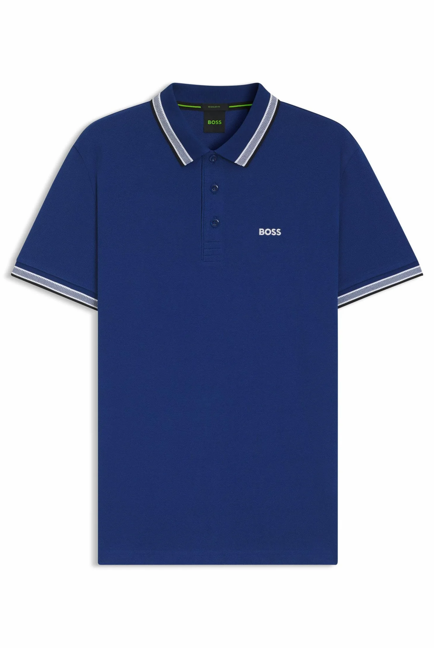 BOSS Męska koszulka polo Paddy Curved, Nowy - średni niebieski 420, 3XL