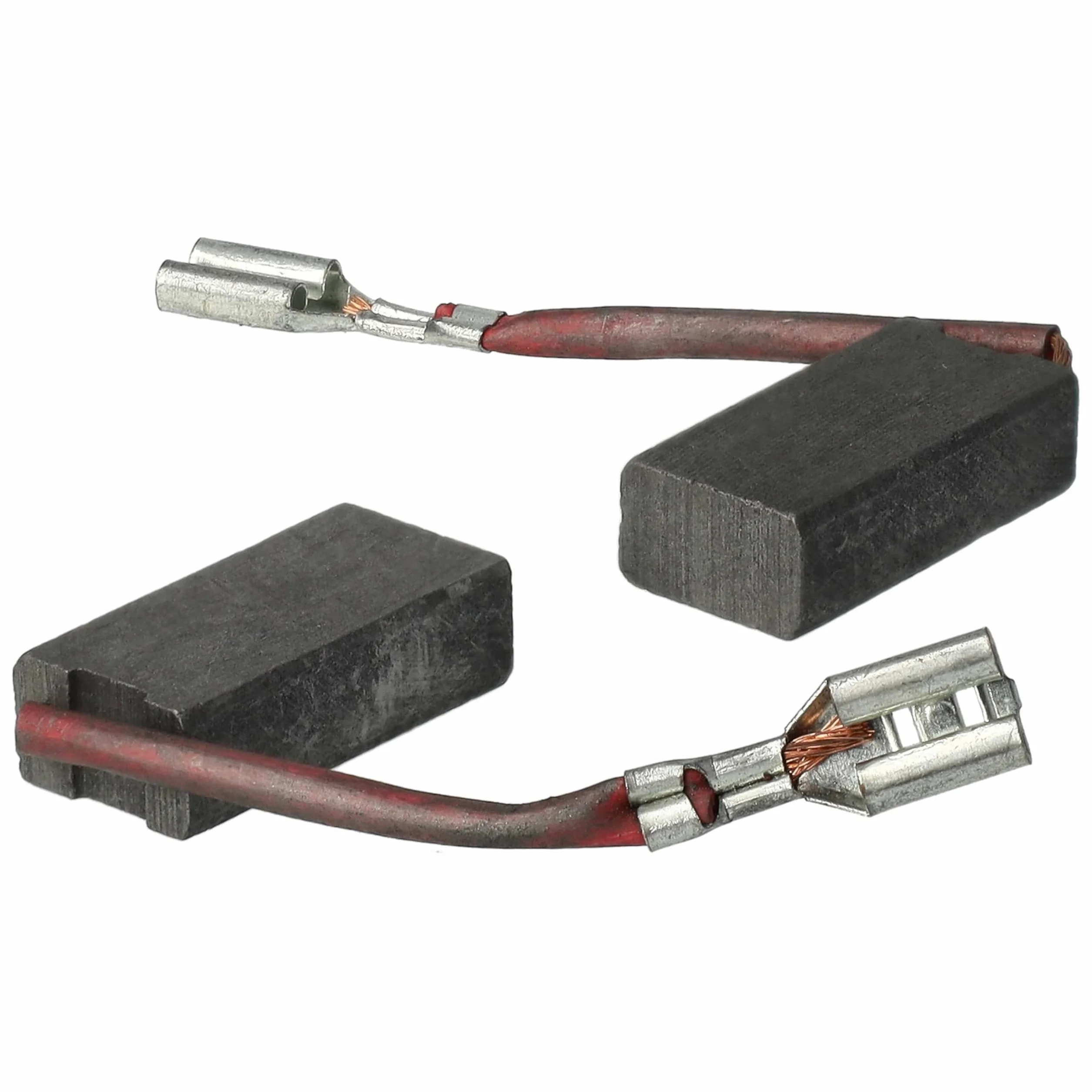 vhbw 2 x szczotka węglowa, węgiel silnikowy, węgiel ścierny 6 x 10 x 18,5 mm do wiertarki udarowej