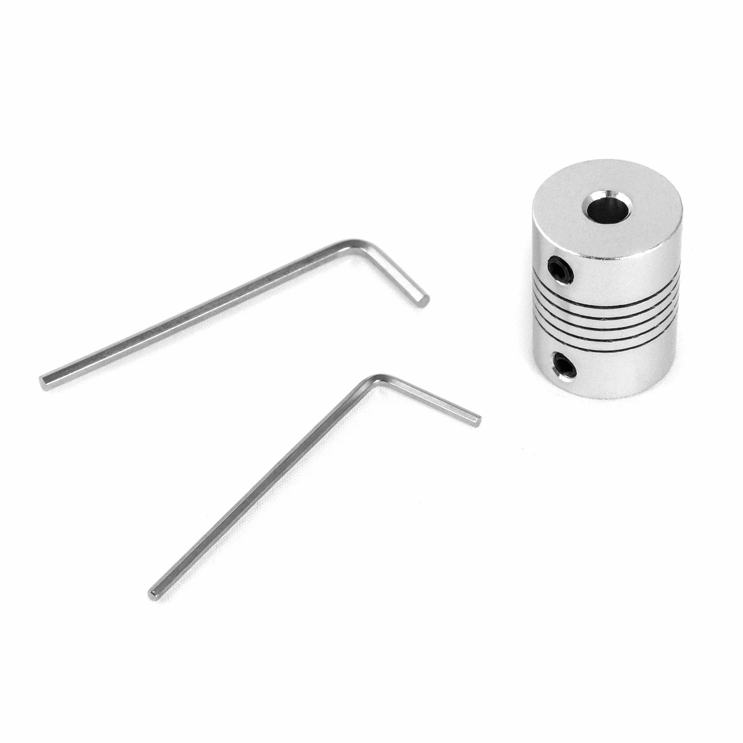 Zestawy QWORK 2 300mm 8mm T8 pręt gwintowany śruba pociągowa do drukarki 3D, śruba pociągowa, nakrętka miedziana, sprzęgło, łożysko kulkowe z poduszką, klucz sześciokątny