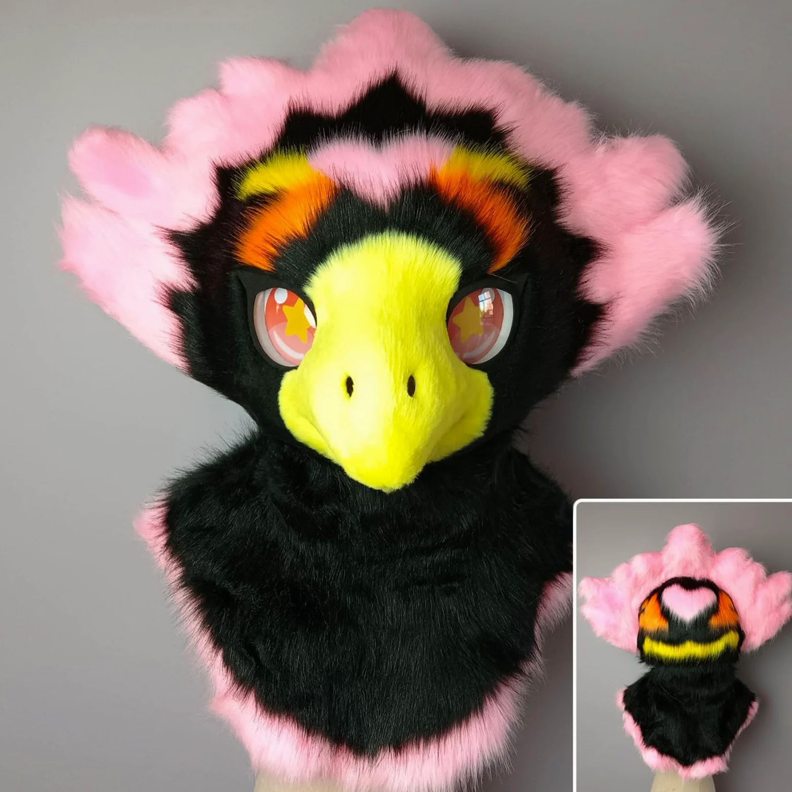 Fursuit Furry maska ​​na głowę zwierzęcia, najwyższej jakości miękkie pluszowe futro maska ​​kostiumowa na całą twarz na Halloween karnawał Cosplay do odgrywania ról