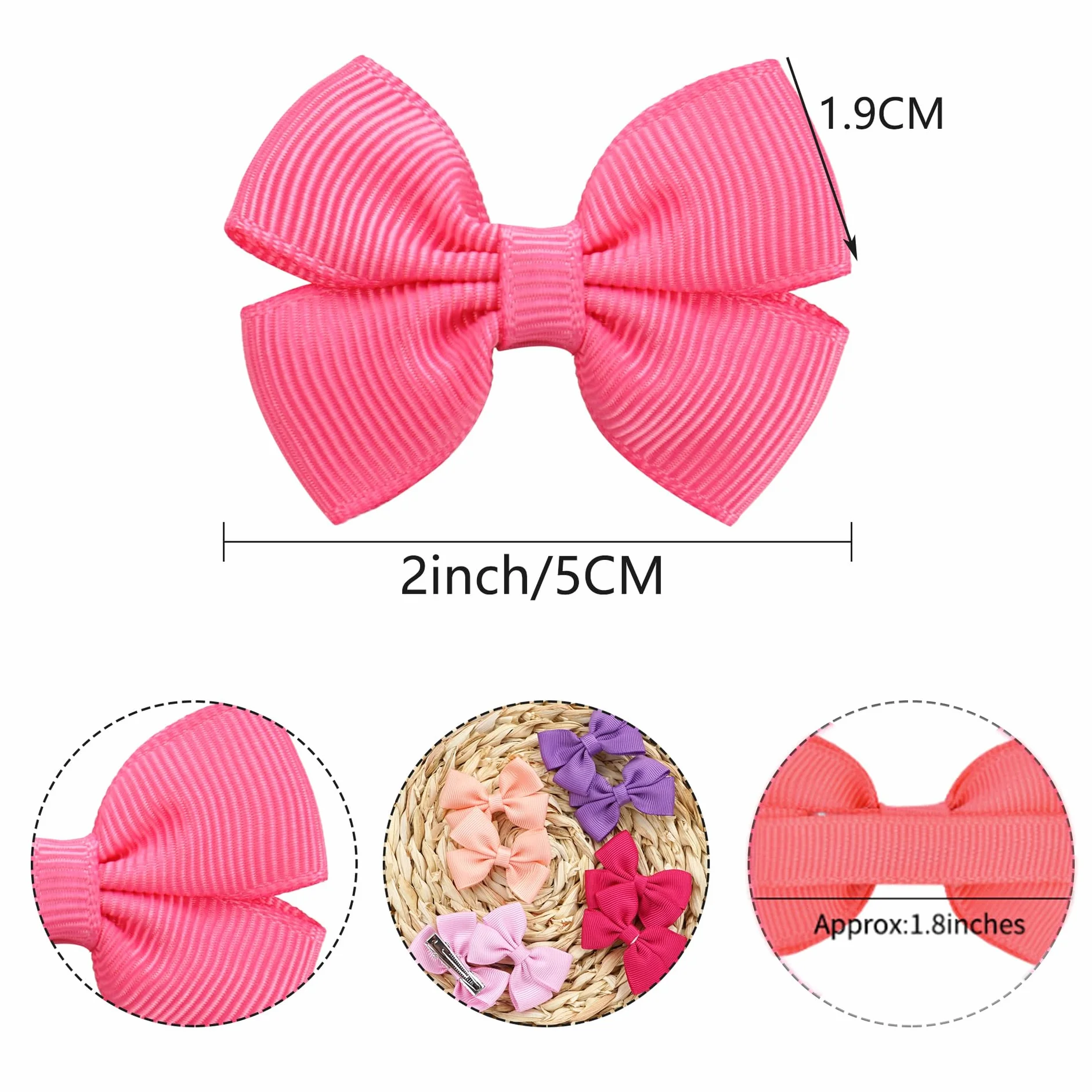 40 sztuk 5 cm Baby Girls Spinki do włosów dla dziewczynek Spinki do włosów Akcesoria dla małych dzieci
