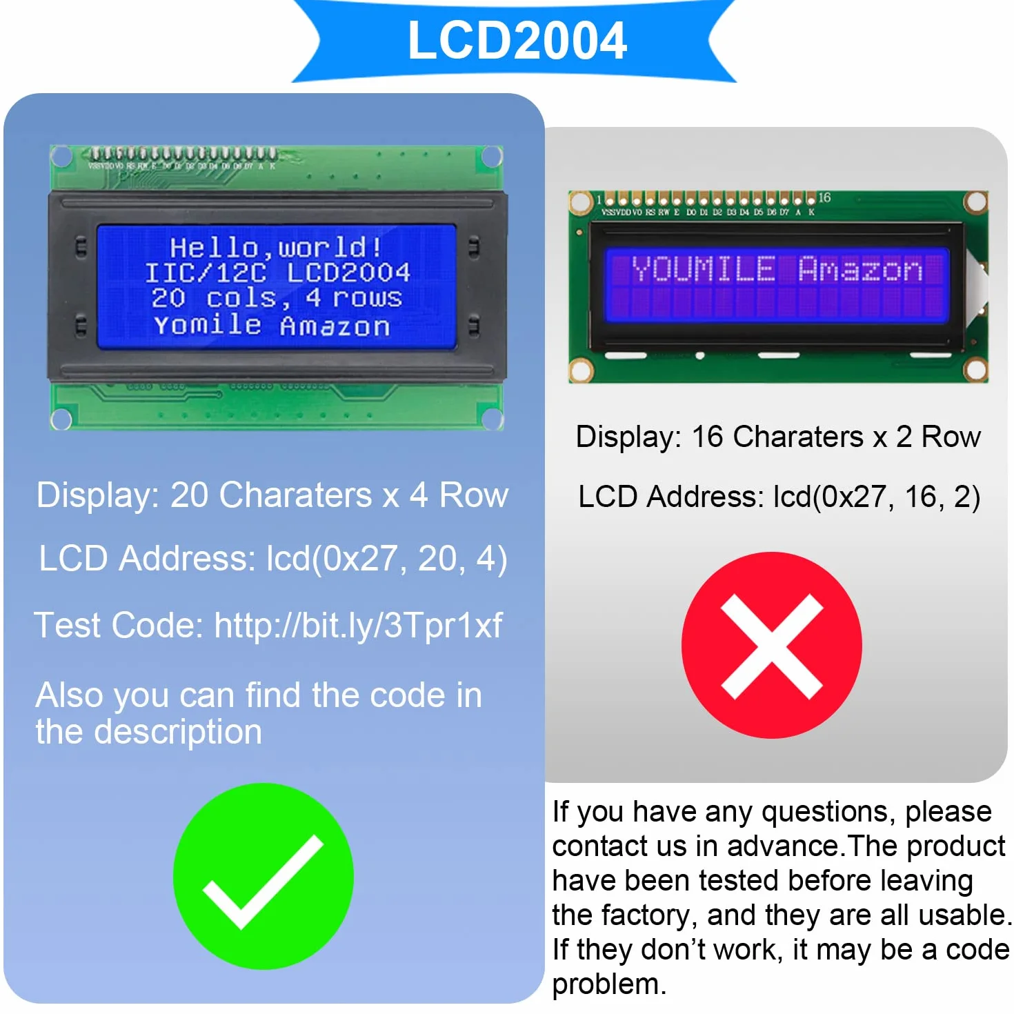 IIC/I2C/TWI Serial 2004 20 x 4 LCD wyświetlacz wyświetlacz niebieskie podświetlenie dla Arduino UNO