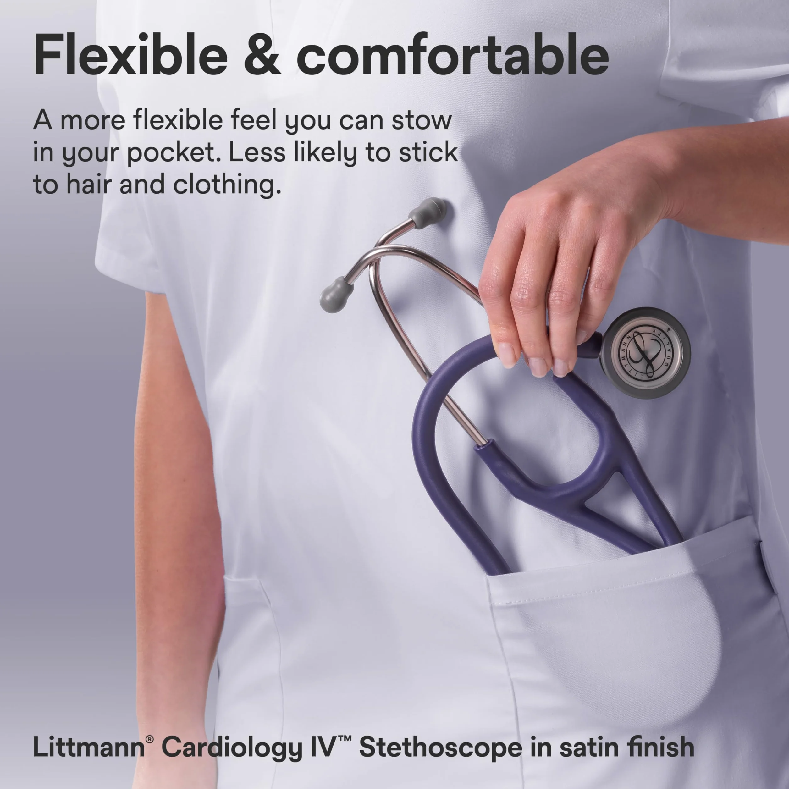 3M Littmann Cardiology IV Stetoskop diagnostyczny, 6187C, Głowica ze stali nierdzewnej, Rurka w kolorze Midnight Blue