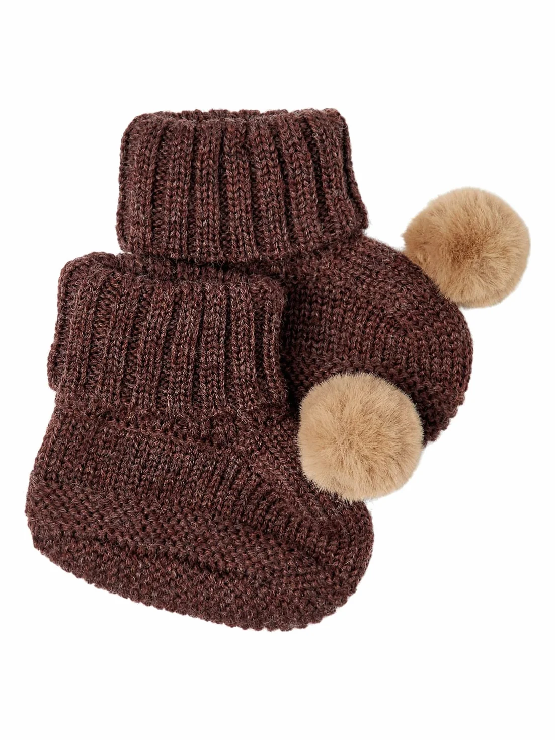 NAME IT Niemowlęta - dziewczynki Nbfwrilla Wool Knit Slippers W/Dot XxiiSkarpetki
