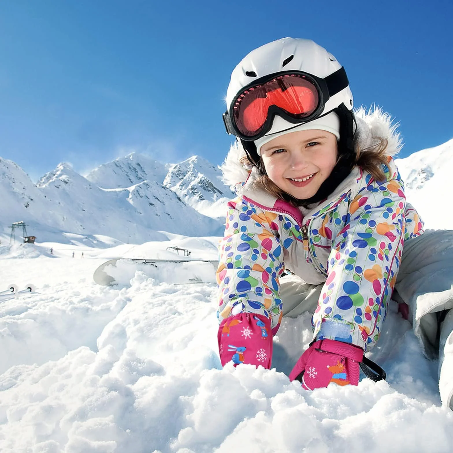 Century Star Rękawice narciarskie dla dzieci 1-7 lat