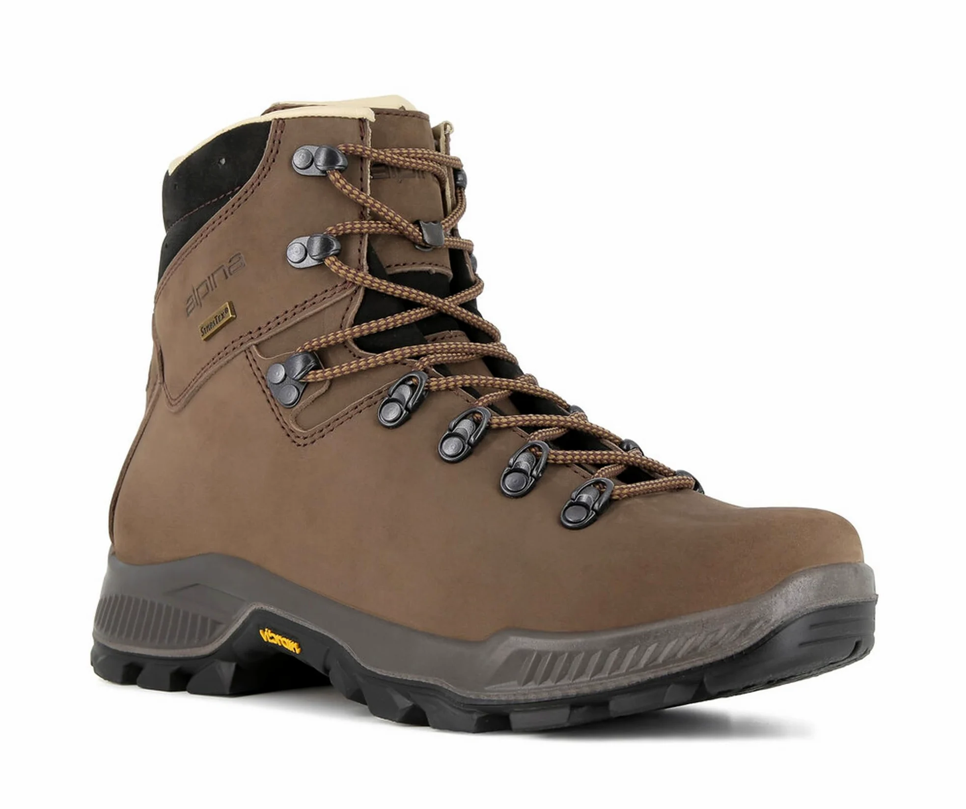 Alpina Tibet Męskie Buty Trekkingowe Skórzane | Wodoodporne Buty Górskie z Podeszwą Vibram i Membraną Sympatex