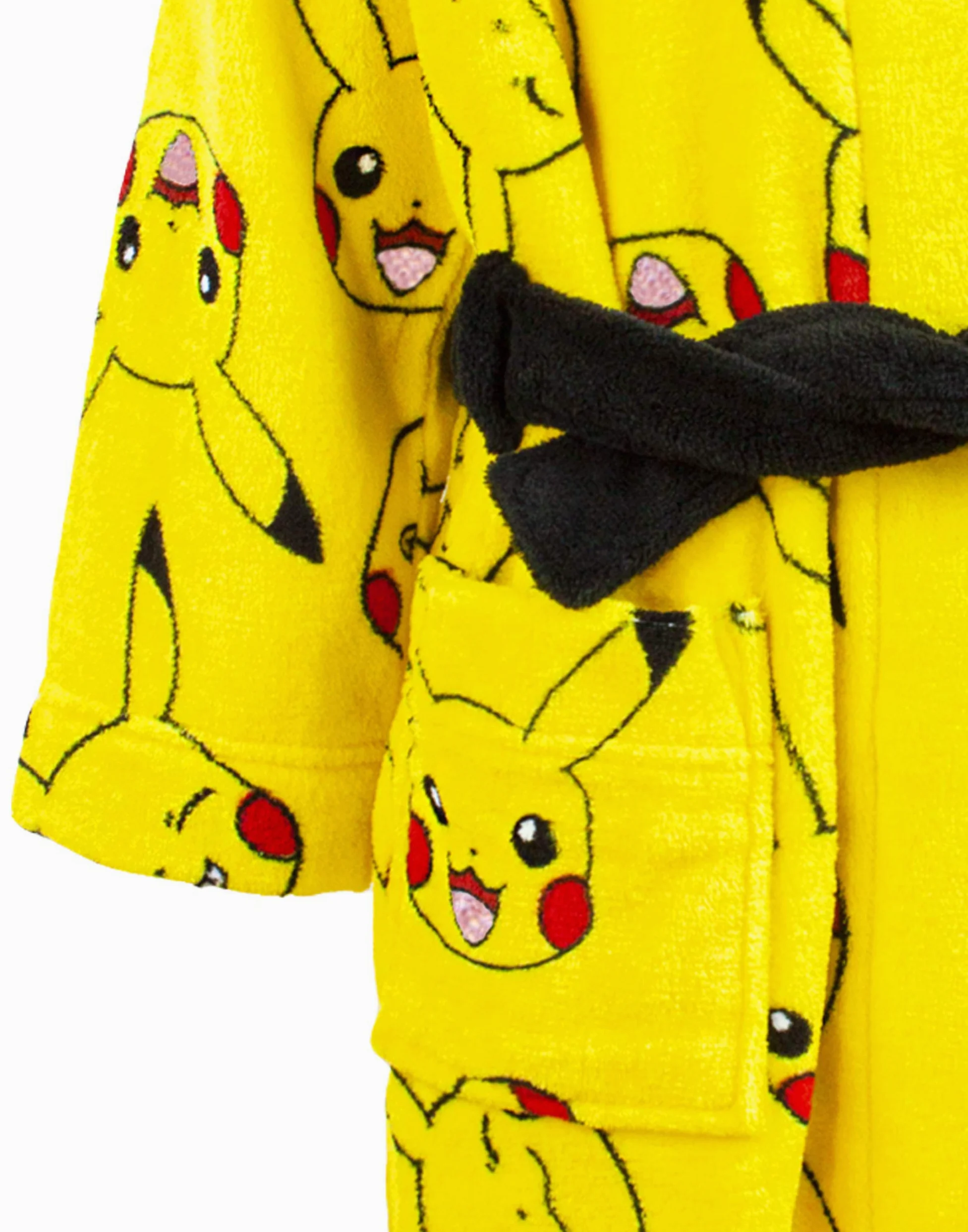 Pokemon Płaszcz kąpielowy Pikachu twarz żółty torba dziecięca szlafrok kąpielowy