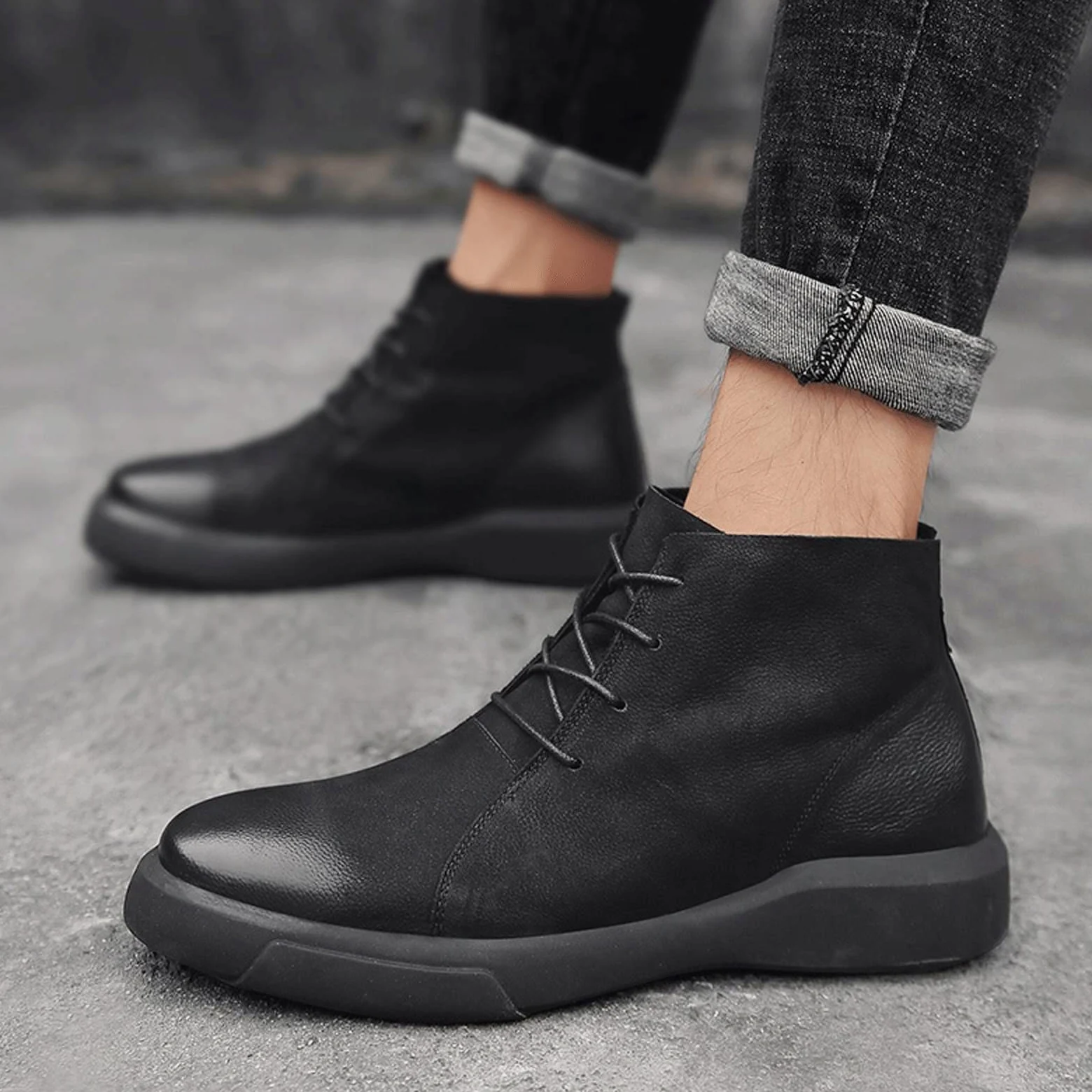 Męskie buty oksfordzkie męskie buty zimowe z futrem skórzane buty na co dzień męskie ciepłe śniegowce męskie gumowe stopki do kostki