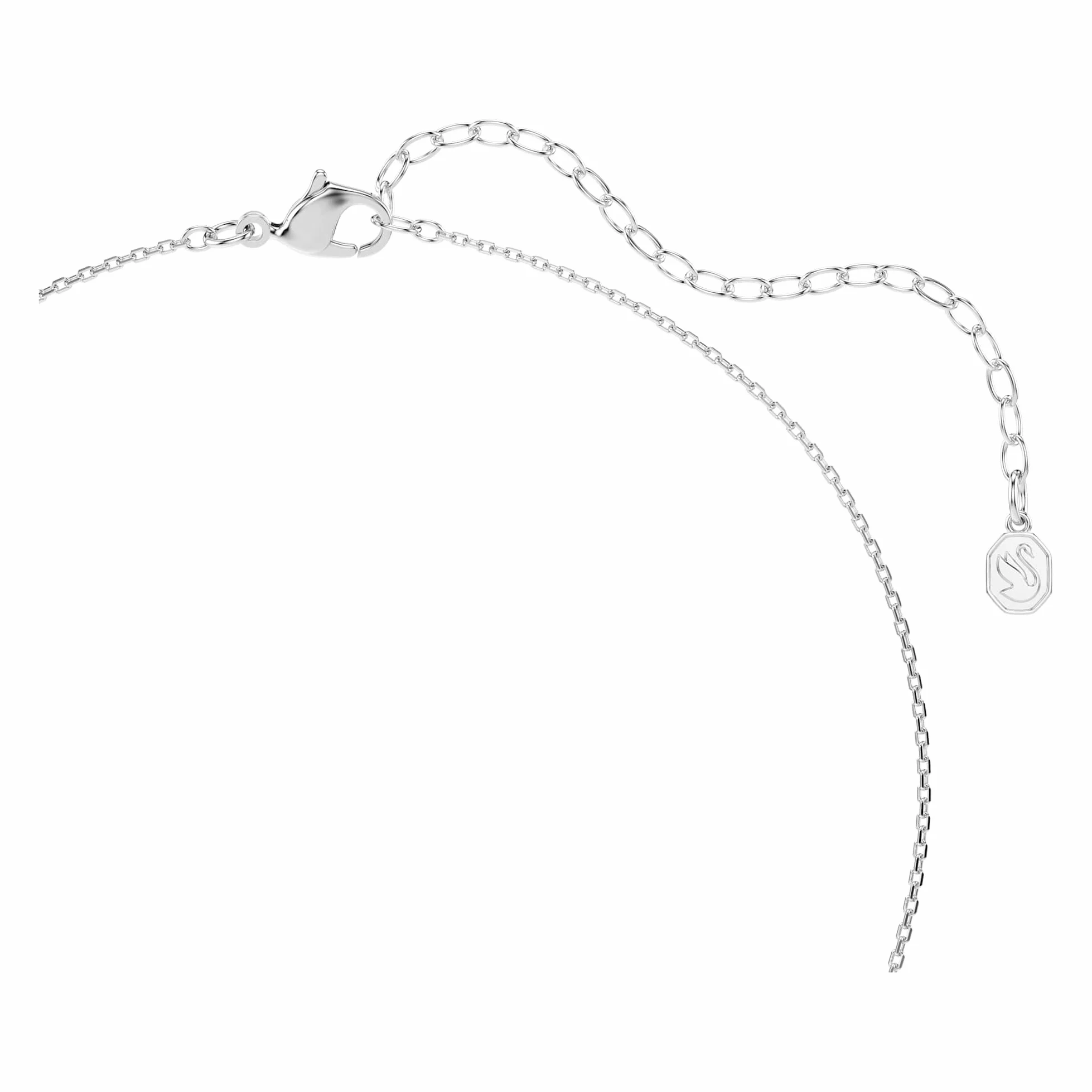 Swarovski Symbolica Kolekcja, Szlif okrągły, Pavé, Podkowa, Niebieski, Powlekany rodem
