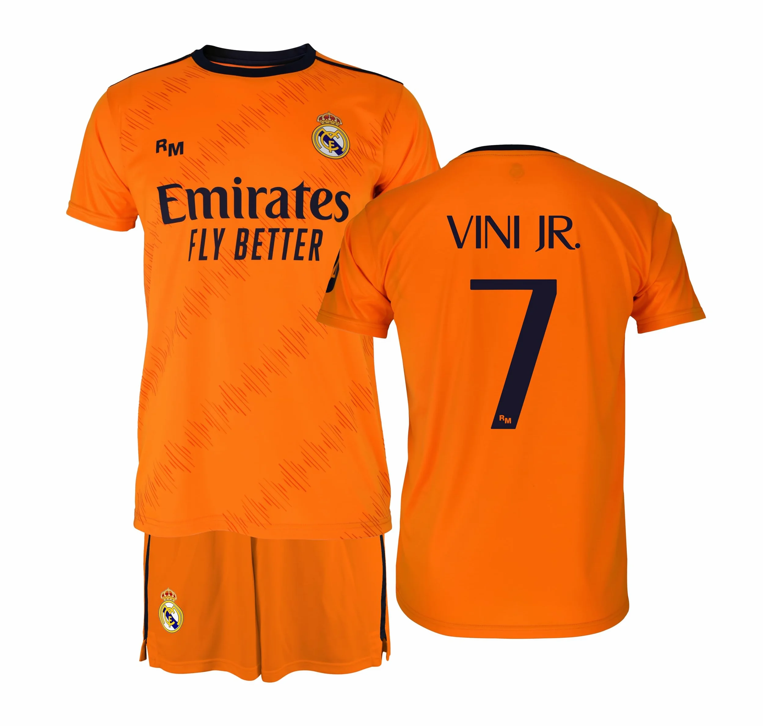 Real Madrid Zestaw T-shirt i spodnie Season 24/25 Vini Jr. Dzieci 14 lat Pomarańczowy