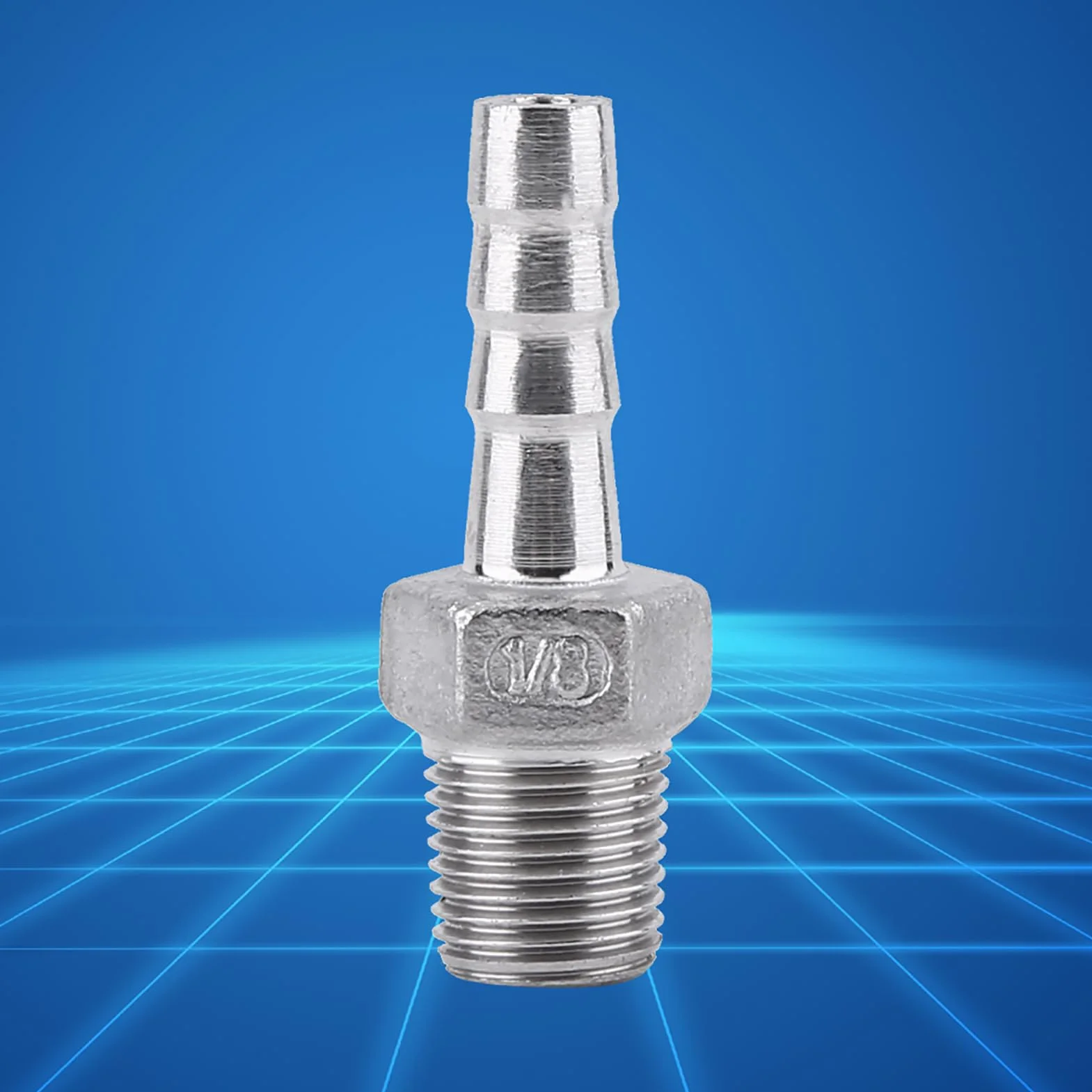 Złącze Barb ze stali nierdzewnej, zaczep węża, stal nierdzewna SS304 gwint męski łącznik rurowy Barb Hose Tail Connector BSP 1/20.3 cm~3/10.2 cm (1/8 * 6 mm)