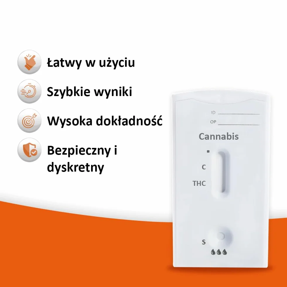 self-diagnostics Szybki test narkotykowy na marihuanę - THC - marihuana - haszysz - odcięcie: 50 ng/ml - 10 kaset testowych, wykrywanie narkotyków, test pipety, domowy test na obecność narkotyków,