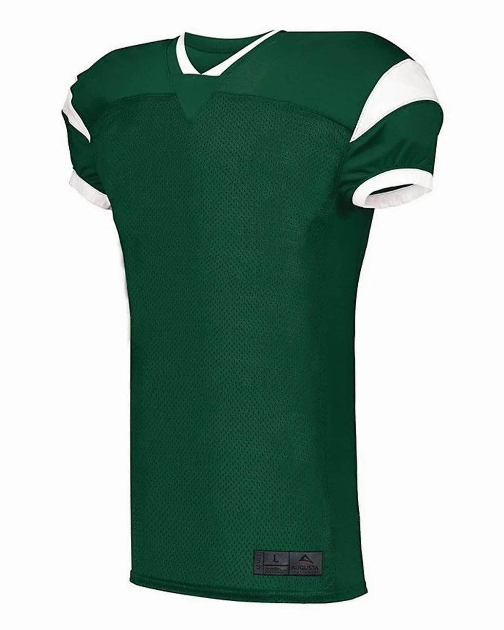 Augusta Sportswear Męska chłopięca skośna koszulka piłkarska L ciemnozielona/biała koszula, duża