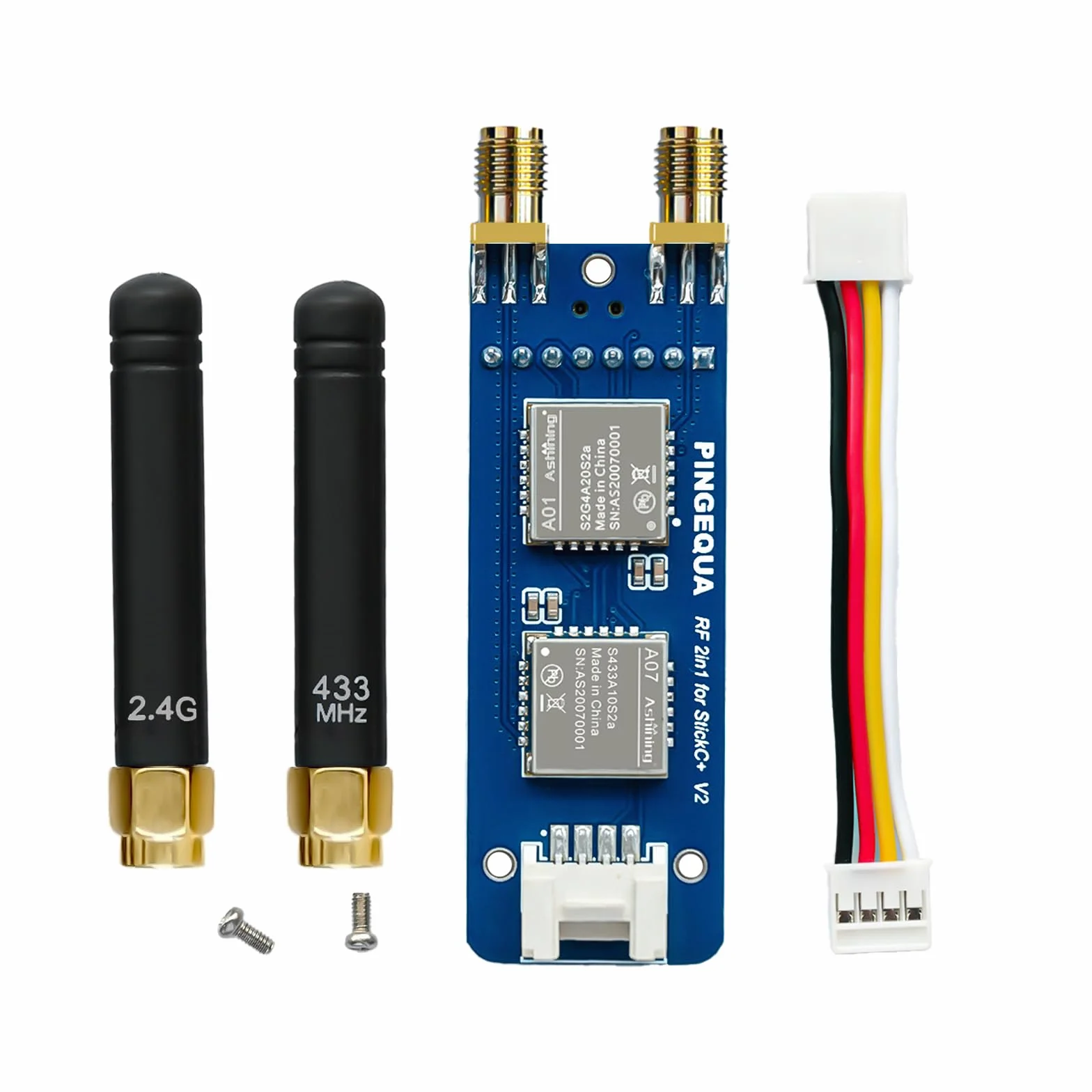 Moduł RF 2 w 1 dla M5Stack StickC Plus, obsługuje NRF24 2,4 GHz i CC1101 433 MHz, kompatybilny z M5Stack StickC Plus 1.1 i 2 z oprogramowaniem Bruce