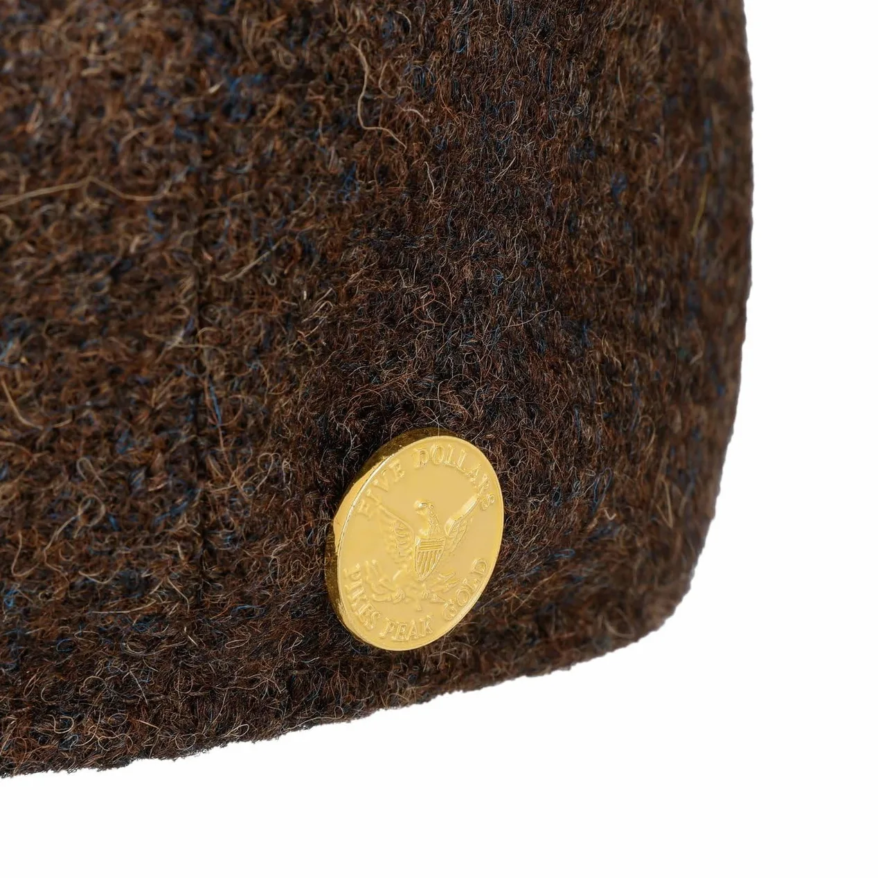 Stetson Kent Wool 160 Years płaska czapka z daszkiem, męska, wyprodukowana w Niemczech, z daszkiem, na jesień, zimę, jesień, zimę, 62 cm, ciemnobrązowa
