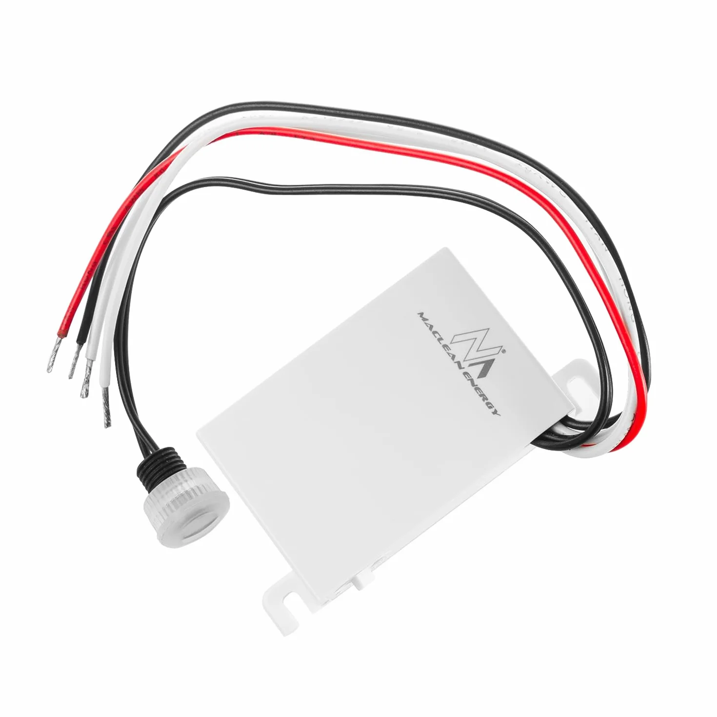 Maclean Czujnik zmierzchu z zewnętrzną sondą | 12-24 V DC | automatyczne sterowanie światłem | kompatybilny z diodami LED | odporny na warunki atmosferyczne IP54 | regulacja 5-50 luksów |
