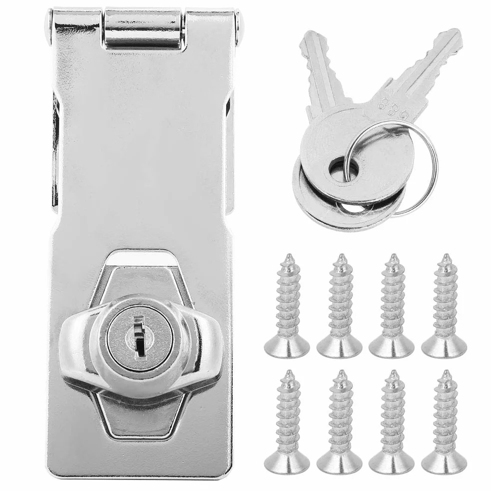 HASP Block, Keyed HASP BLOXKI, CYNC THOLOY, SEACE DOFNETS SINETETES DOBRAS, ŁATA Instalacja, 100 X 40 Mm, dla Blokady Bezpieczeństwa, Wysoka twardość, Szybka Instalacja z 2 Klawiszami, 192 G, 8