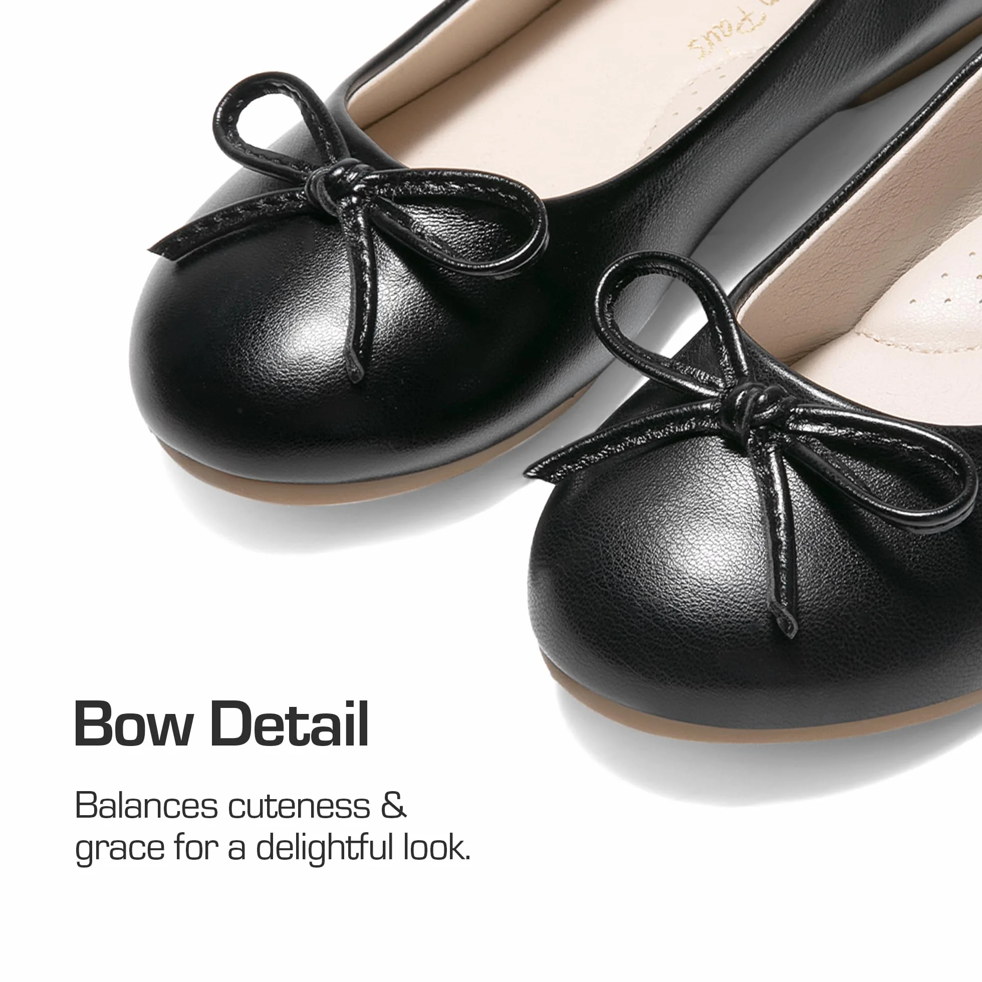 Dream Pairs Dziewczęce buty baleriny wsuwane kokardki kwiatowe na ślub