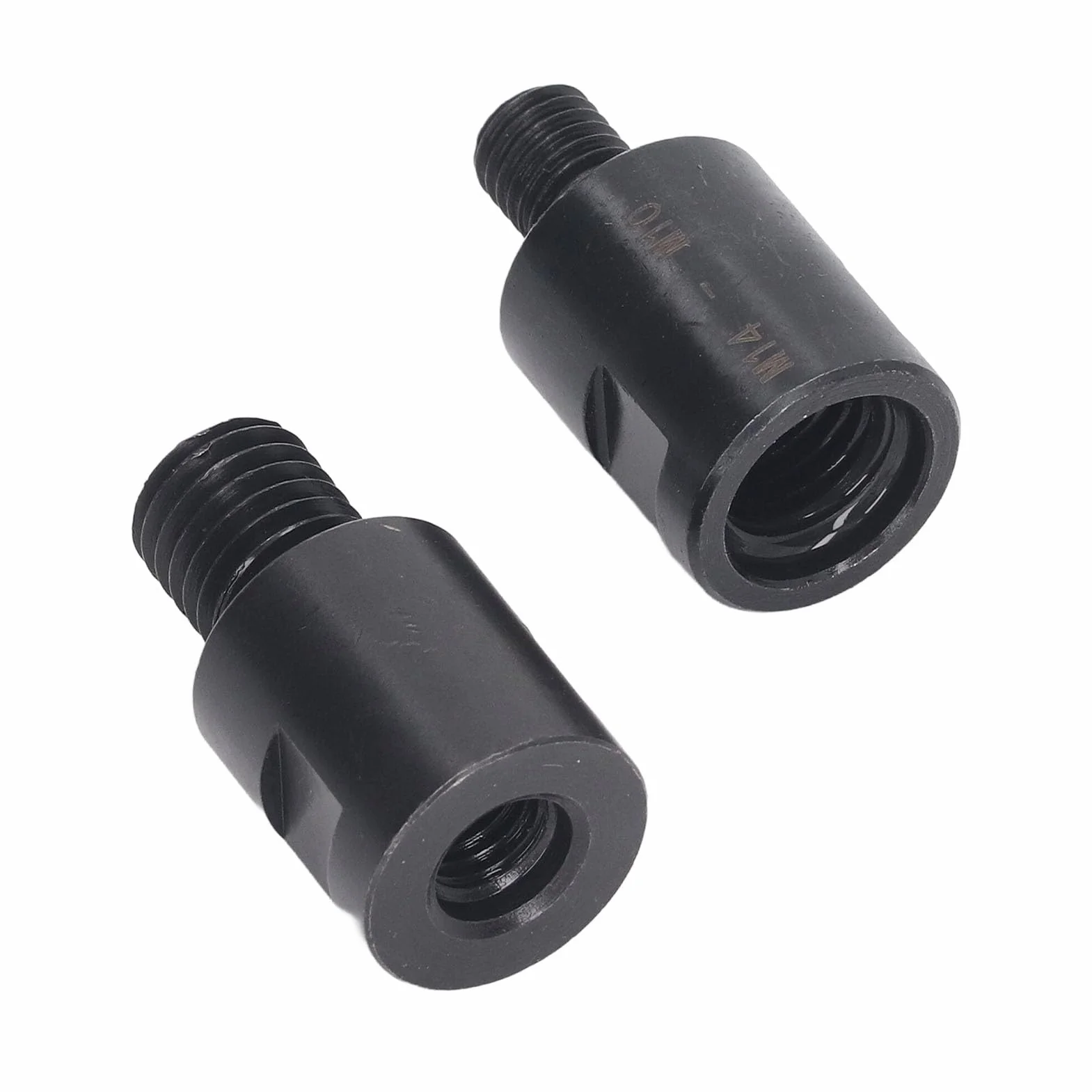 Adapter do gwintownika M10 na M14, 2 sztuki prętów przedłużających do otworów, szlifierki kątowej z konwerterem, do precyzyjnego wiercenia w wąskich warunkach