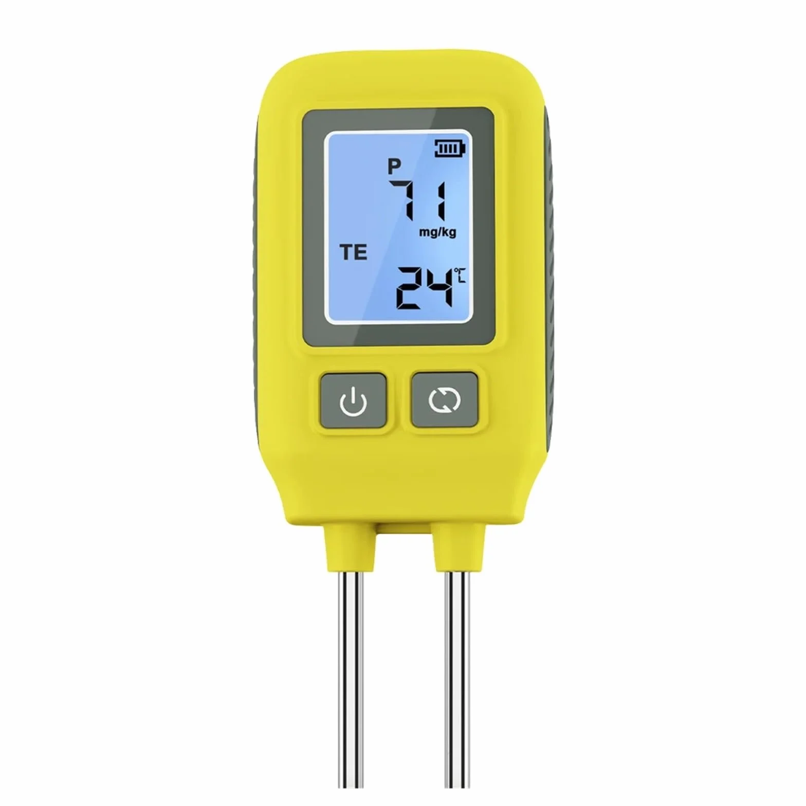 Miernik pH, Tester NPK gleby LCD Podświetlenie detektora 4 w 1 Nawóz glebowy Miernik składników odżywczych Analizator temperatury do szklarni