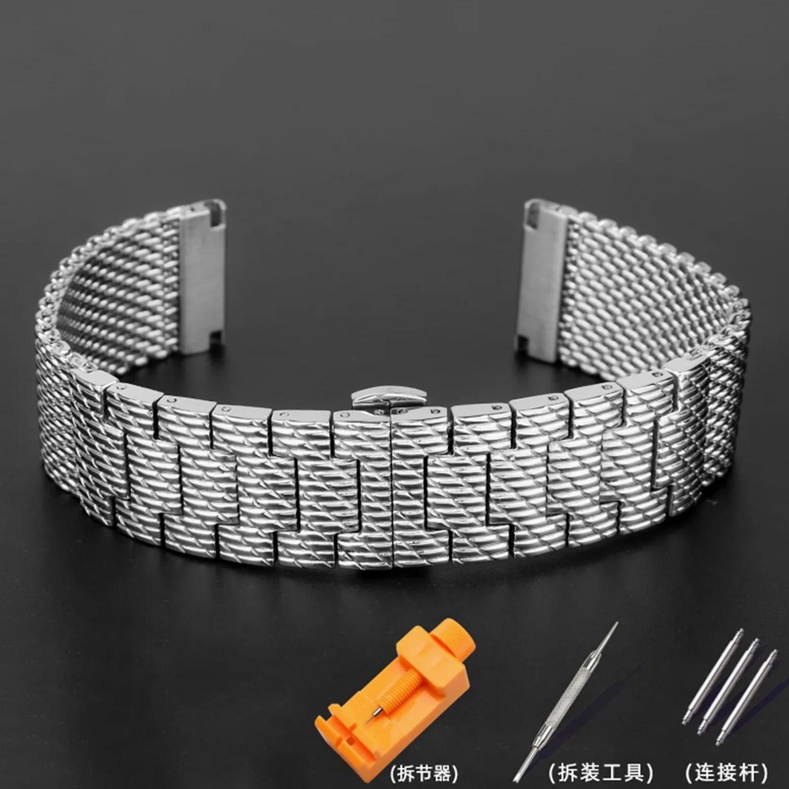Dla obywatela JY8078 JY8037 JY8031 pasek do zegarka męski luksusowy 22MM 23MM Milan Mesh bransoletka ze stali nierdzewnej