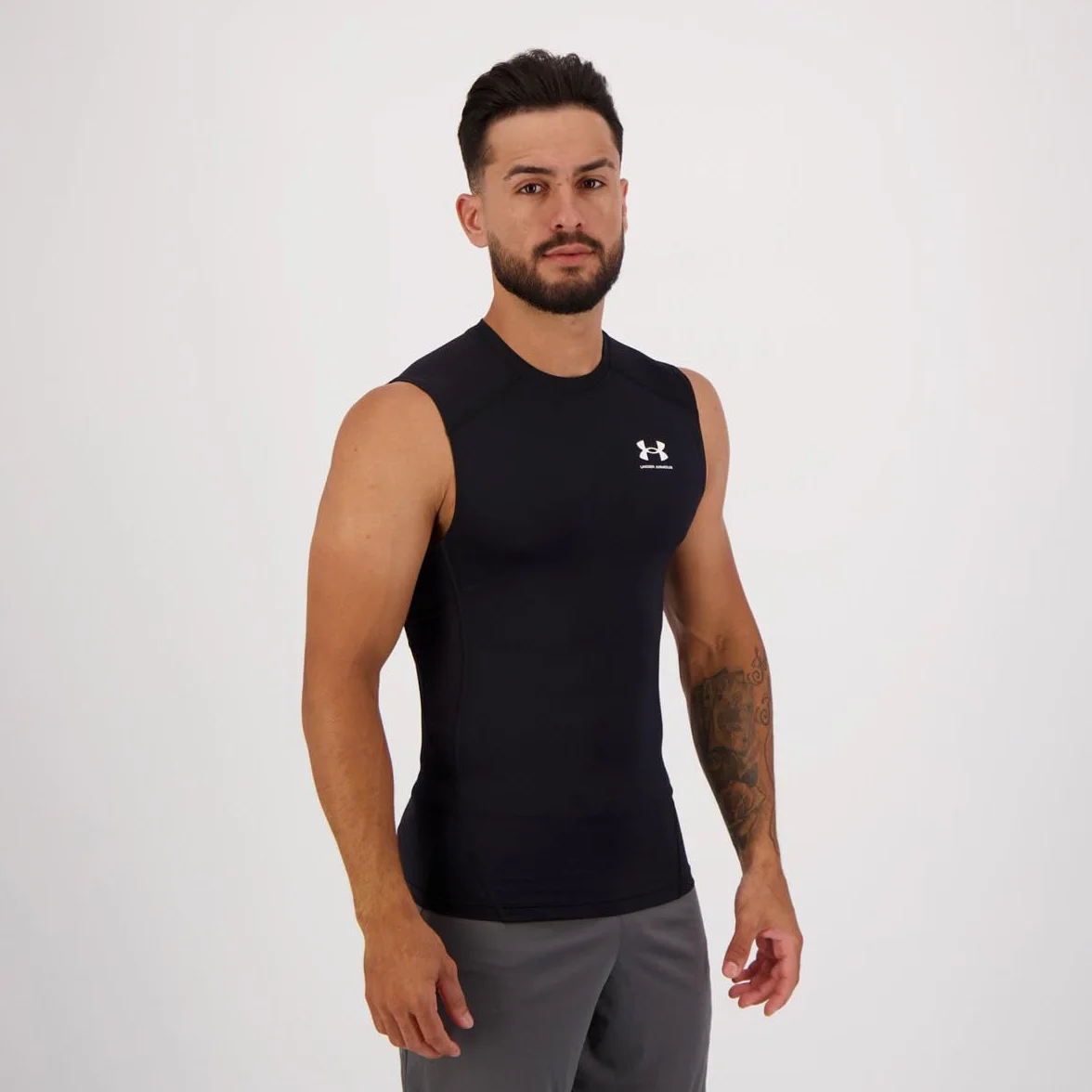 Under Armour Mężczyźni Heatgear Armour Comp Sl Bezrękawnik, Czarny, XL