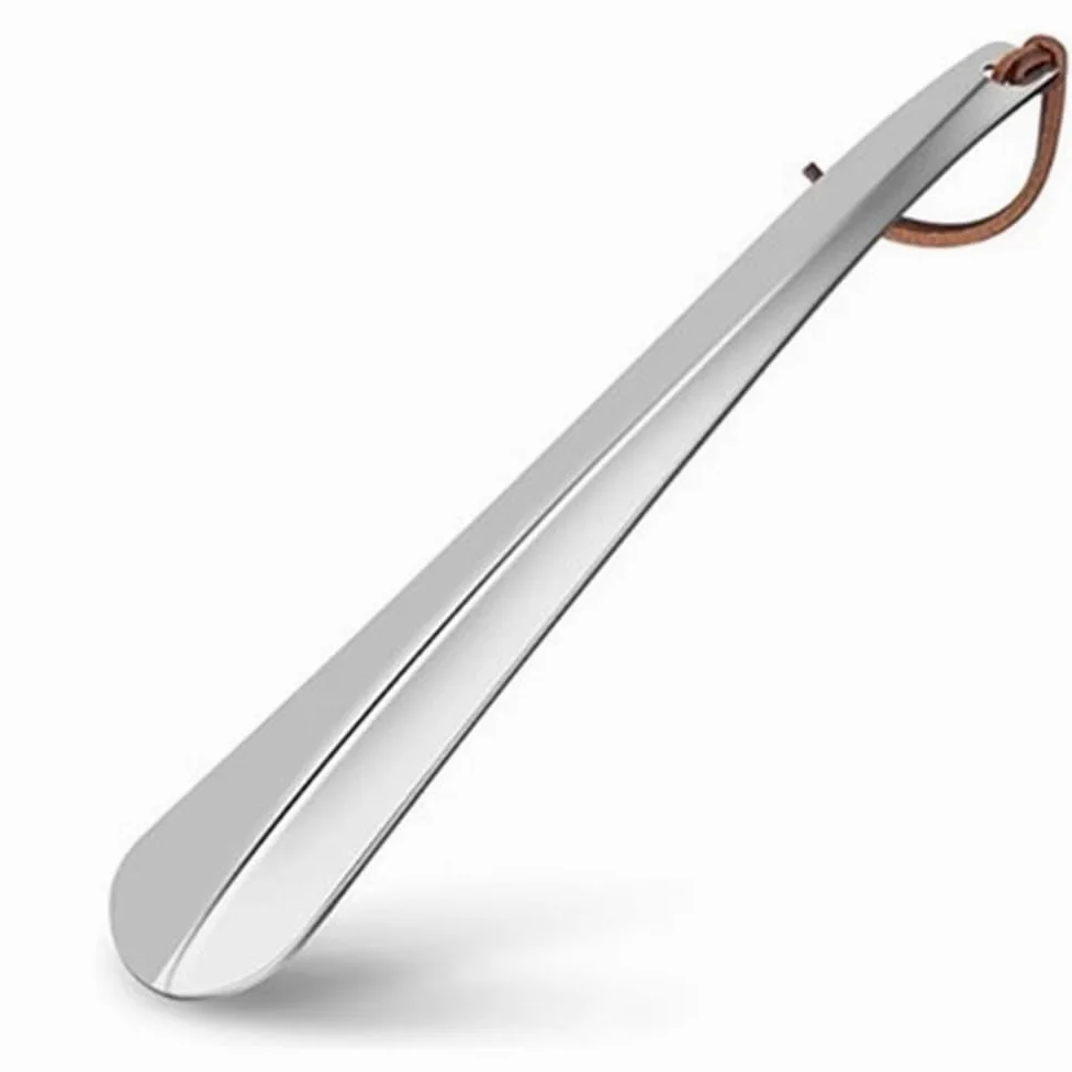 Łyżka do butów ze stali nierdzewnej Zagęszczona łyżka do butów metalowa łyżka do butów dla dorosłych dzieci seniorów (kolor: srebrny, rozmiar: 30 cm) (srebrny 30 cm)