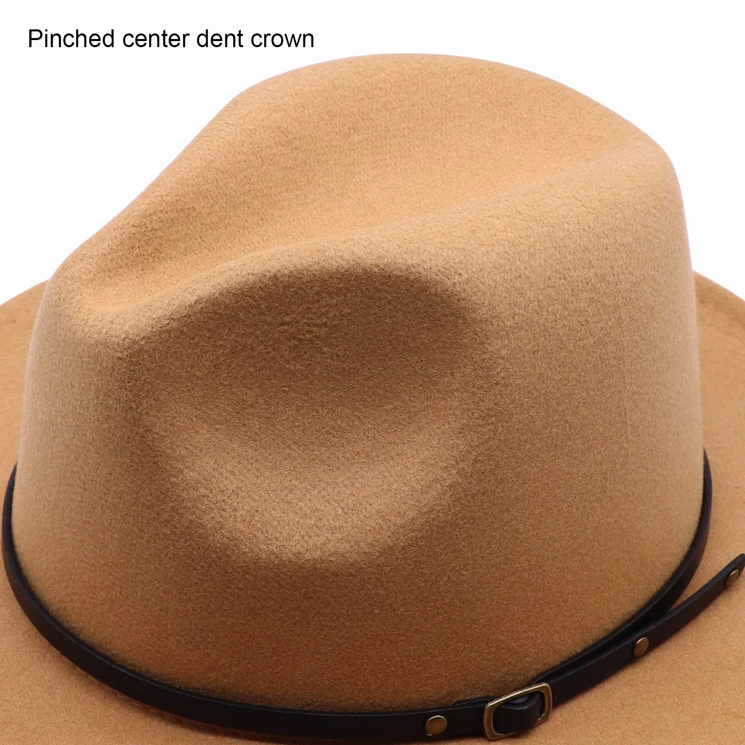 DRESHOW Kapelusz Fedora z Szerokim Rondem dla Kobiet Retro Panama