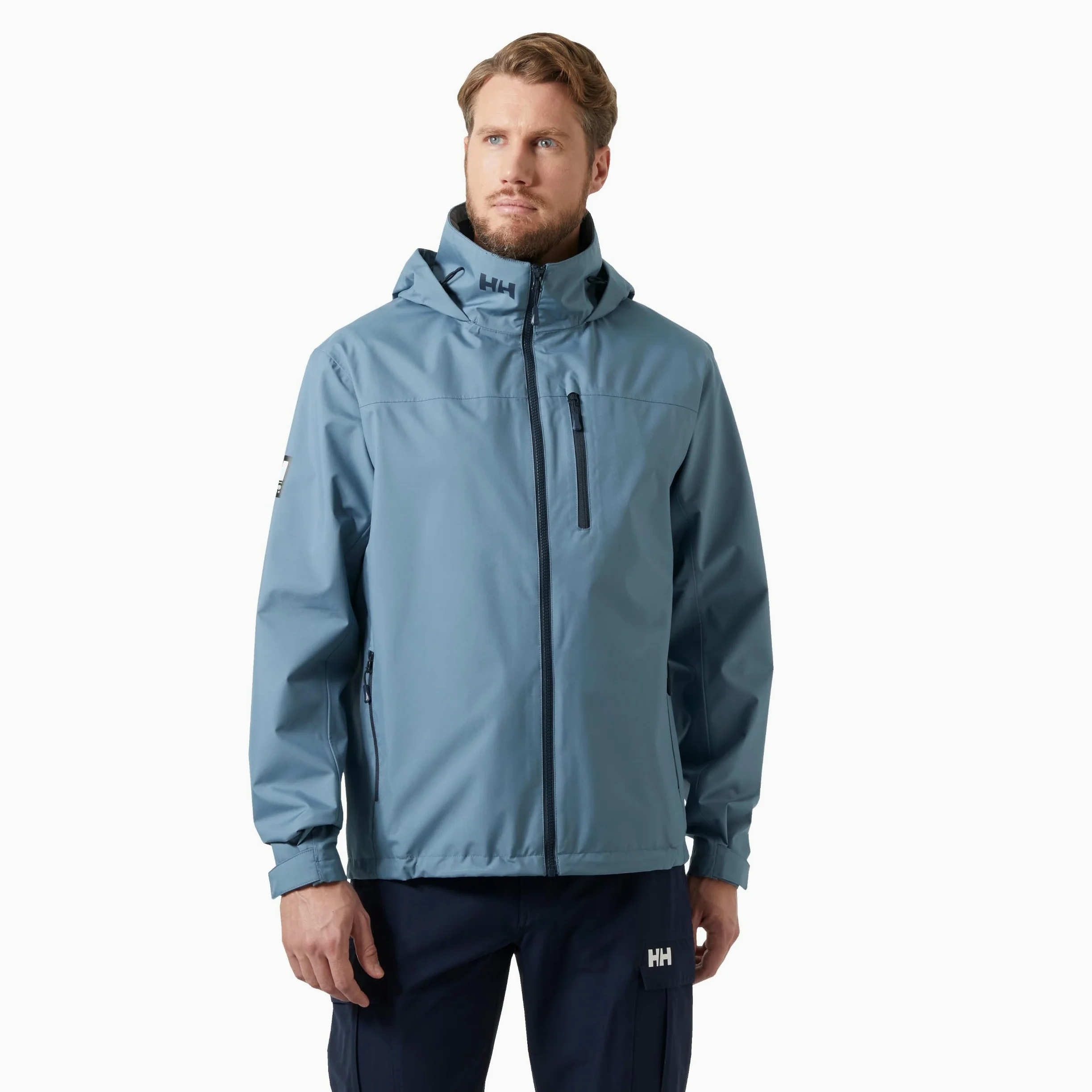 Helly Hansen Męska kurtka z kapturem, sprana granatowa, 2XL
