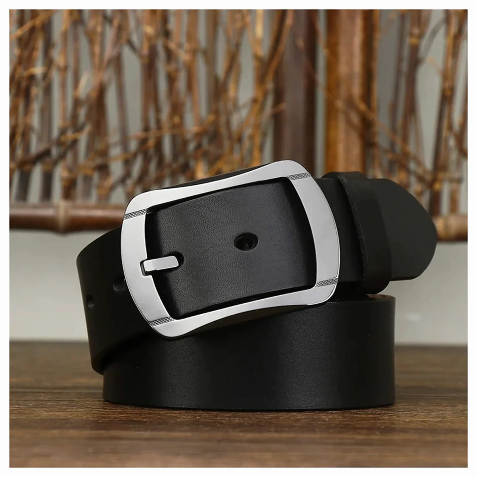 3,8 cm szpilka ceramiczna klamra skóra bydlęca męski pasek w talii paski do dżinsów Casual Homme