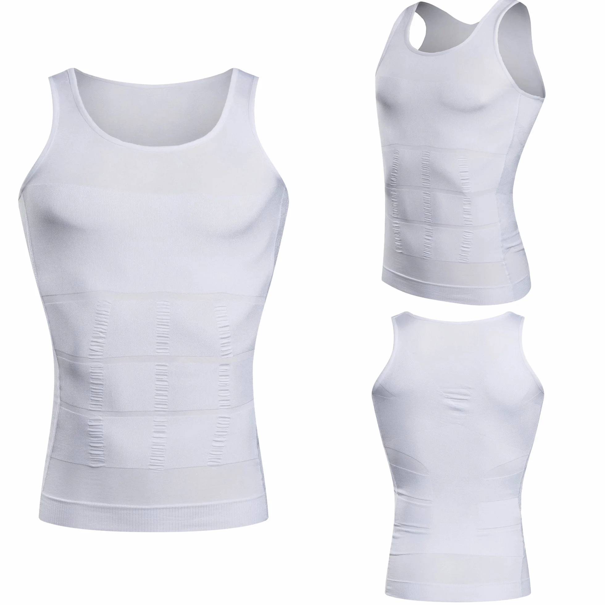 HANERDUN Tank Top Ginekomastia Kompresja Ukrywanie Piersi Bielizna modelująca Moobs Spłaszcza Brzuch