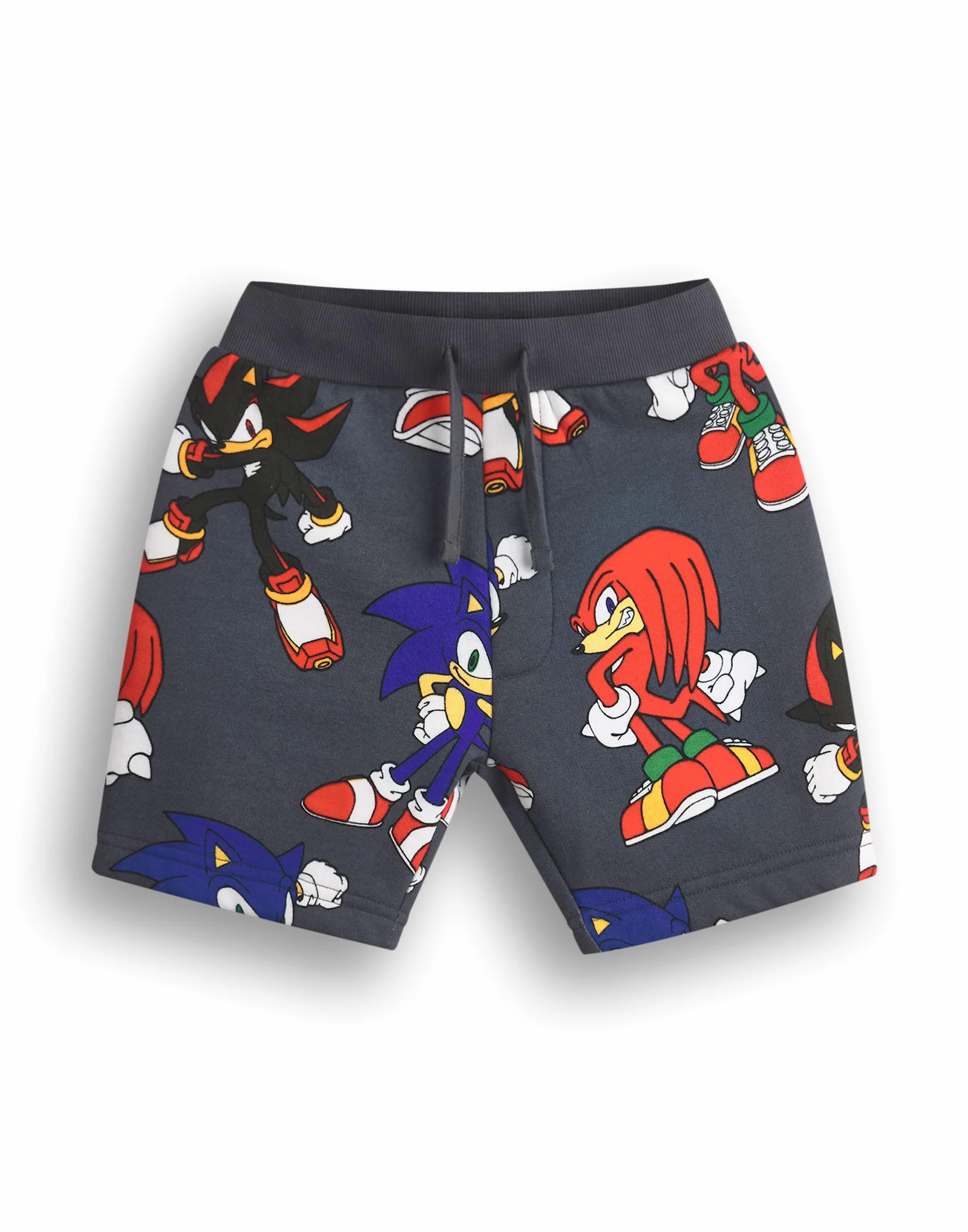 Sonic The Hedgehog Zestaw bluz i spodenek chłopięcych | Dziecięcy sweter z graficznym nadrukiem na całej powierzchni i dopasowanymi spodniami | Strój odzieżowy Shadow Knuckles dla graczy