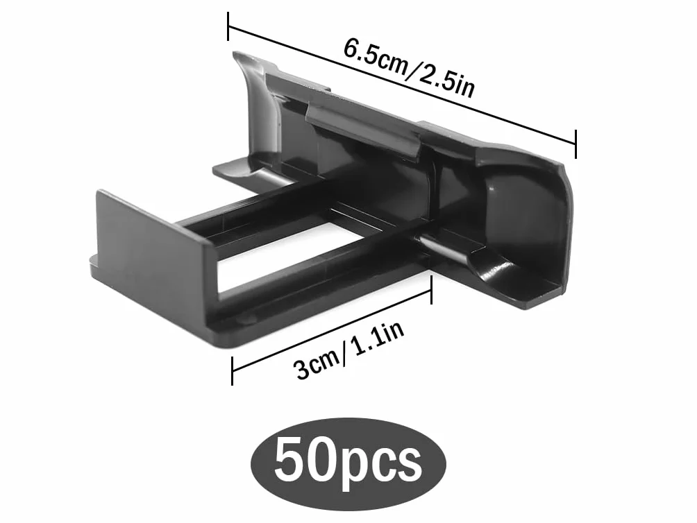 50 szt. klipsów do paneli słonecznych do odpływu wody 30 mm, klipsy do odprowadzania wody PV, klipsy do odprowadzania wody, moduły PV, klipsy do czyszczenia paneli fotowoltaicznych, 30 mm,