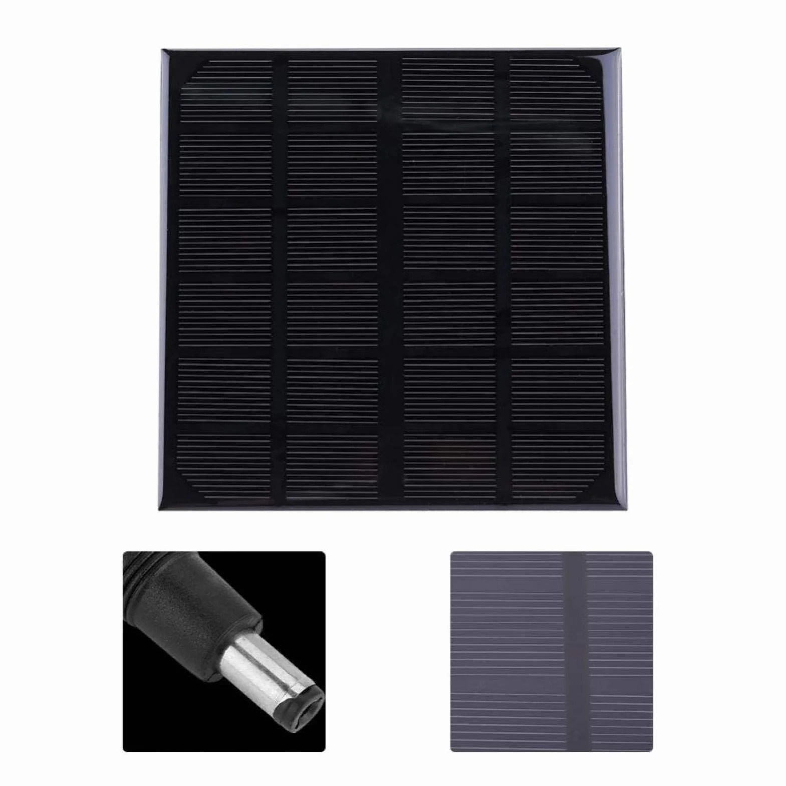 CHICIRIS Panel słoneczny, wyjście DC 3 W, 6 V, wysokowydajny moduł solarny 5,7 x 15,7 cala, do lampy kempingowej, latarni ulicznej