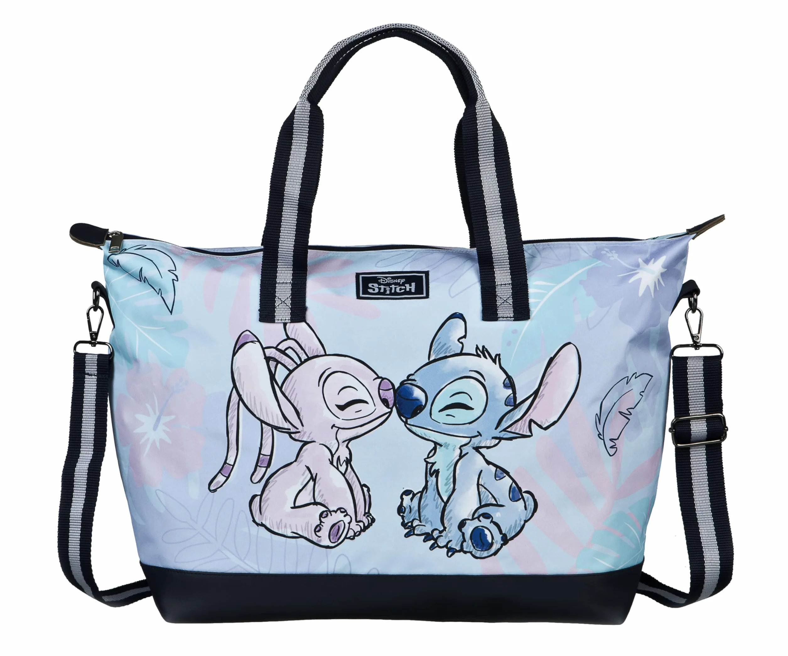 Undercover Disney Stitch Weekender torba podróżna z kieszenią na zamek i paskiem na ramię