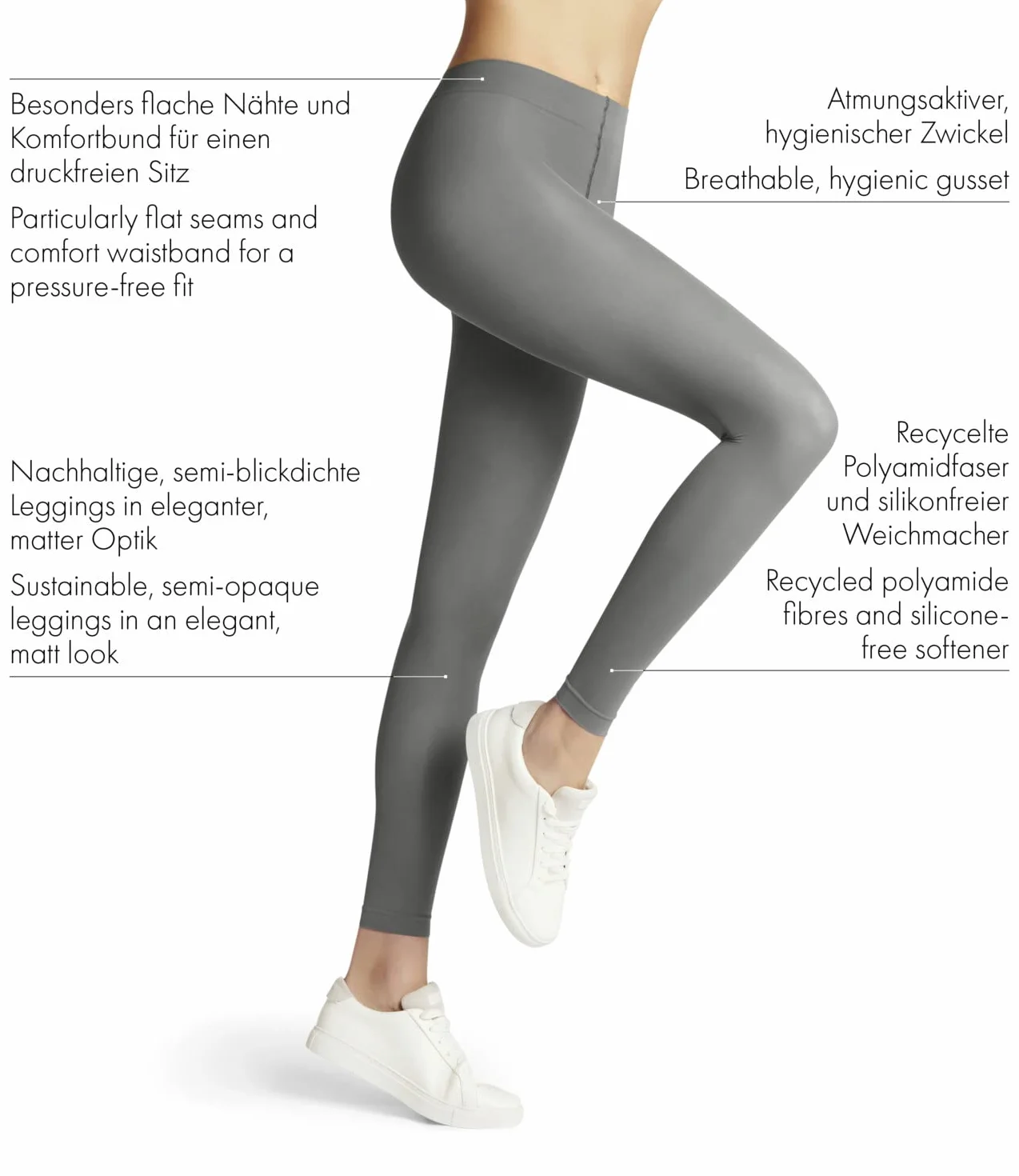 FALKE Kobiety Pure Matt 50 DEN półprzezroczyste jednokolorowe półprzezroczyste matowe wytrzymałe niegniotący wygodny pas cienkie obcisłe do sukienki i spódnicy delikatny miękki materiał 1 Para