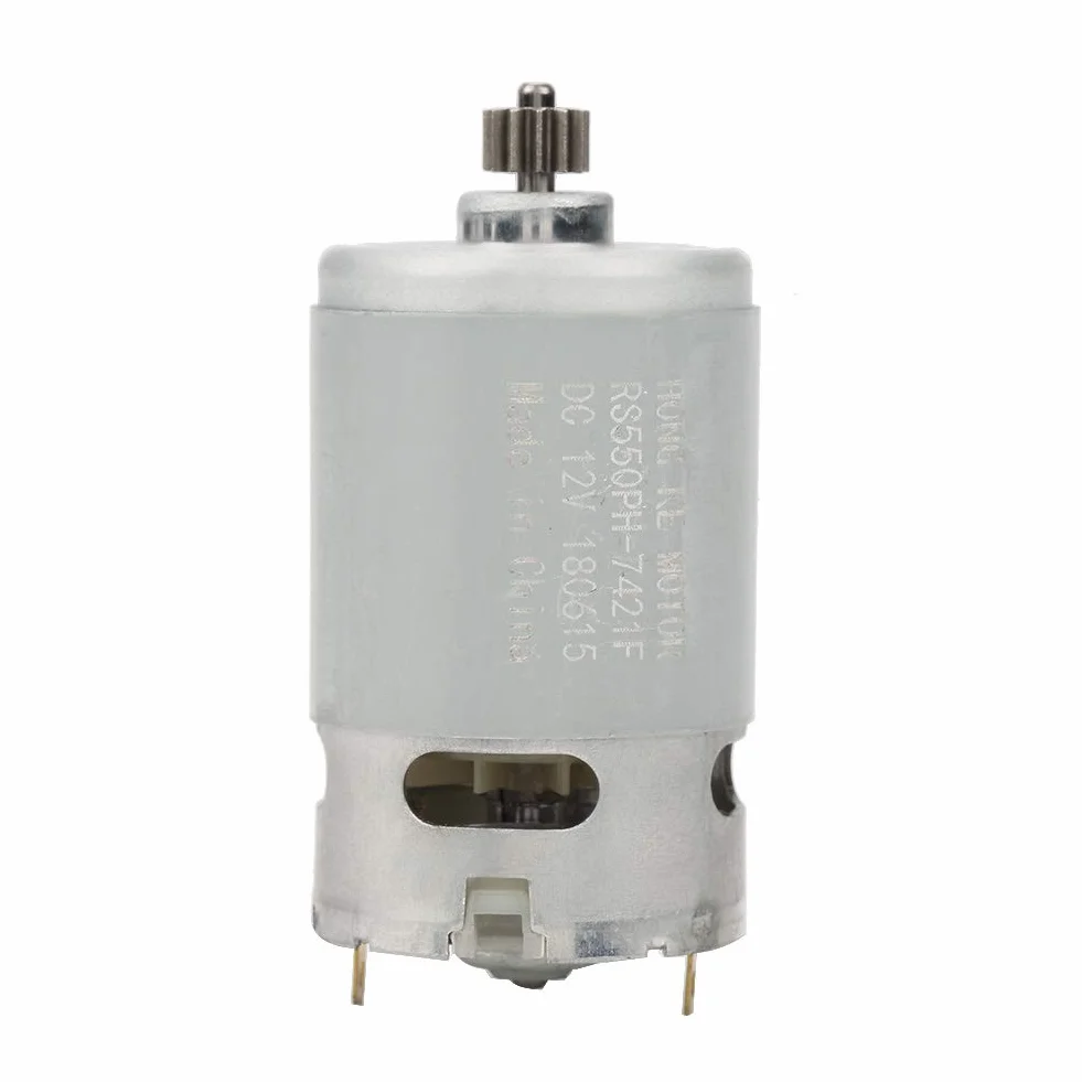 Silnik DC 90W Dwubiegowy do Wiertarki Elektrycznej i Wentylatorów 12V 16,8V 25V Przekładnia 12-Zębowa Silnik Uniwersalny Silnik do Narzędzi Elektrycznych Silnik Przemysłowy