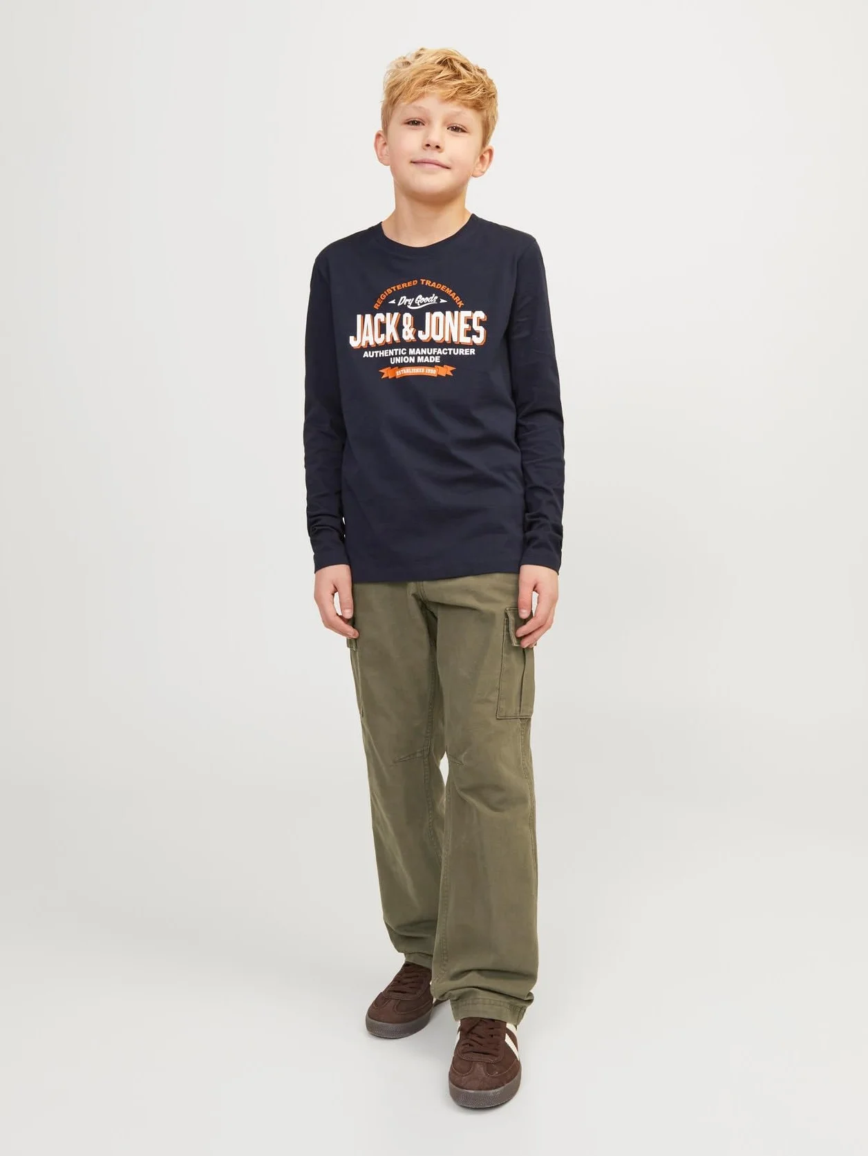 JACK & JONES Jpstkane Jjbarkley Cargo Pant Noos Jnr - bojówki Chłopcy