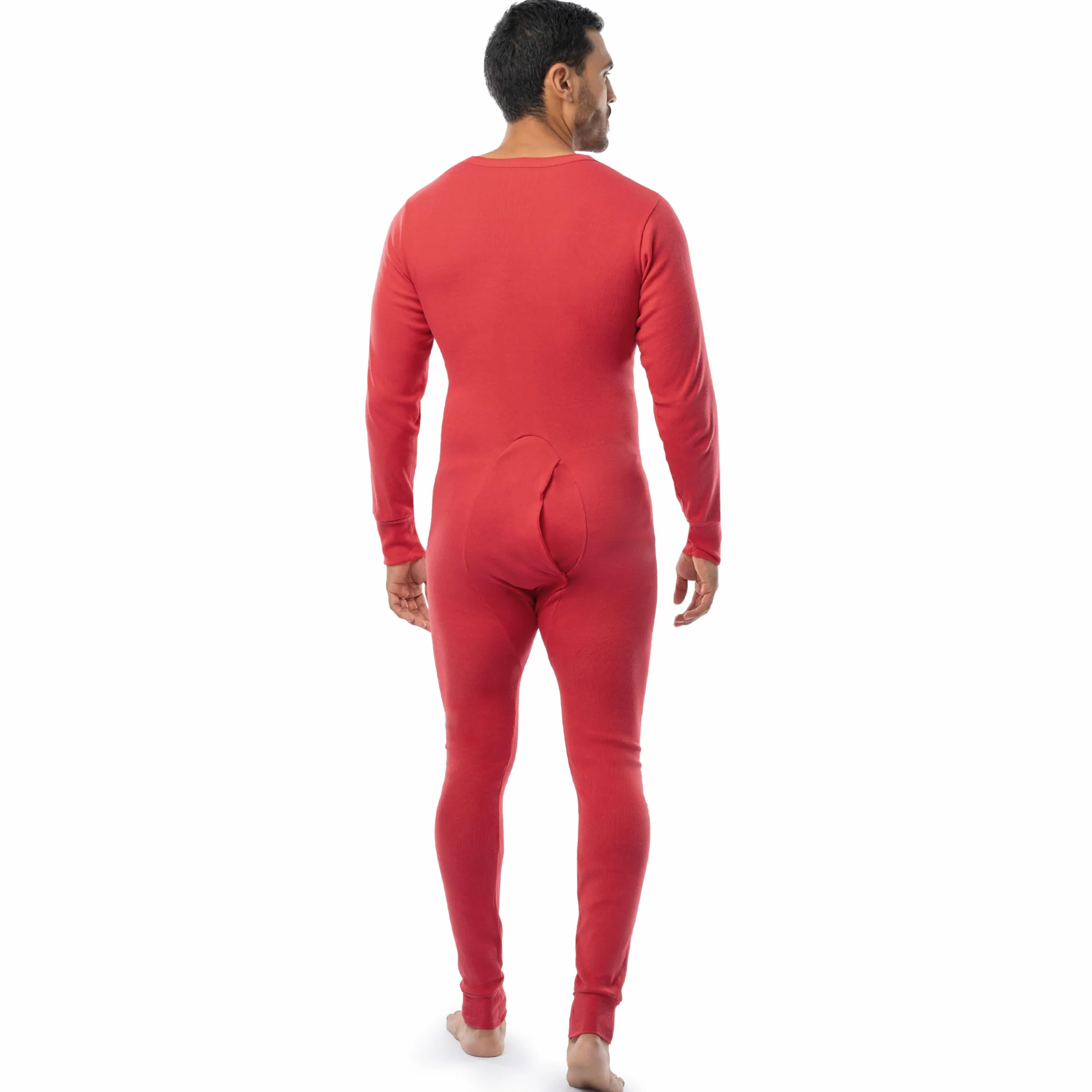 INDERA Bielizna Union Suits Mężczyźni Cotton Rib Knit Union Suit