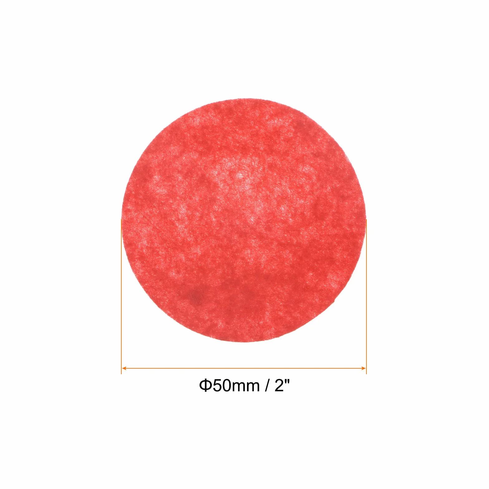 sourcing map 100 szt. okrągłe filcowe koła 50 mm 2" rękodzieło podkładki filcowe włóknina poduszki filcowe mieszane kolory