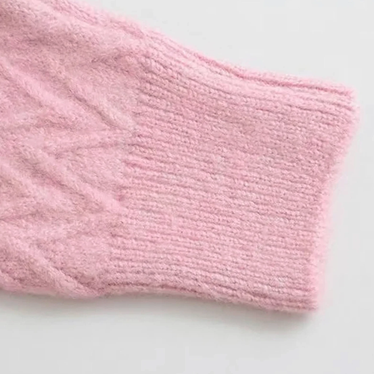 Damskie swetry sweter damski dzianinowe kardigany dekolt w serek różowy kardigan damski top z długim rękawem kieszeń damska dzianinowa kurtka