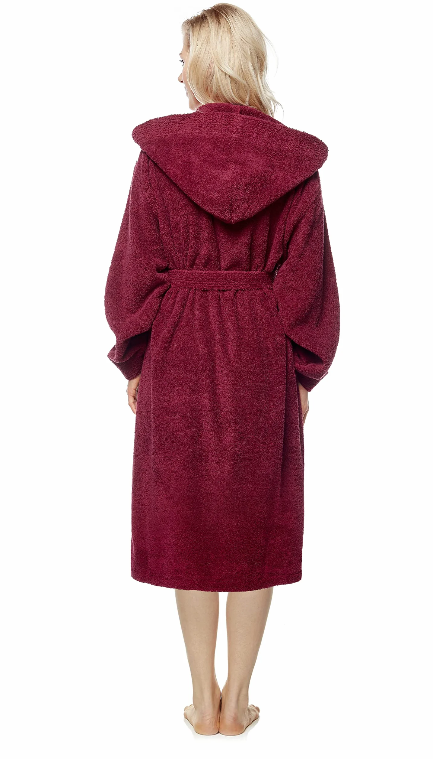 Damski szlafrok z kapturem frotte 100% bawełna 380 g/m² OEKO-TEX®