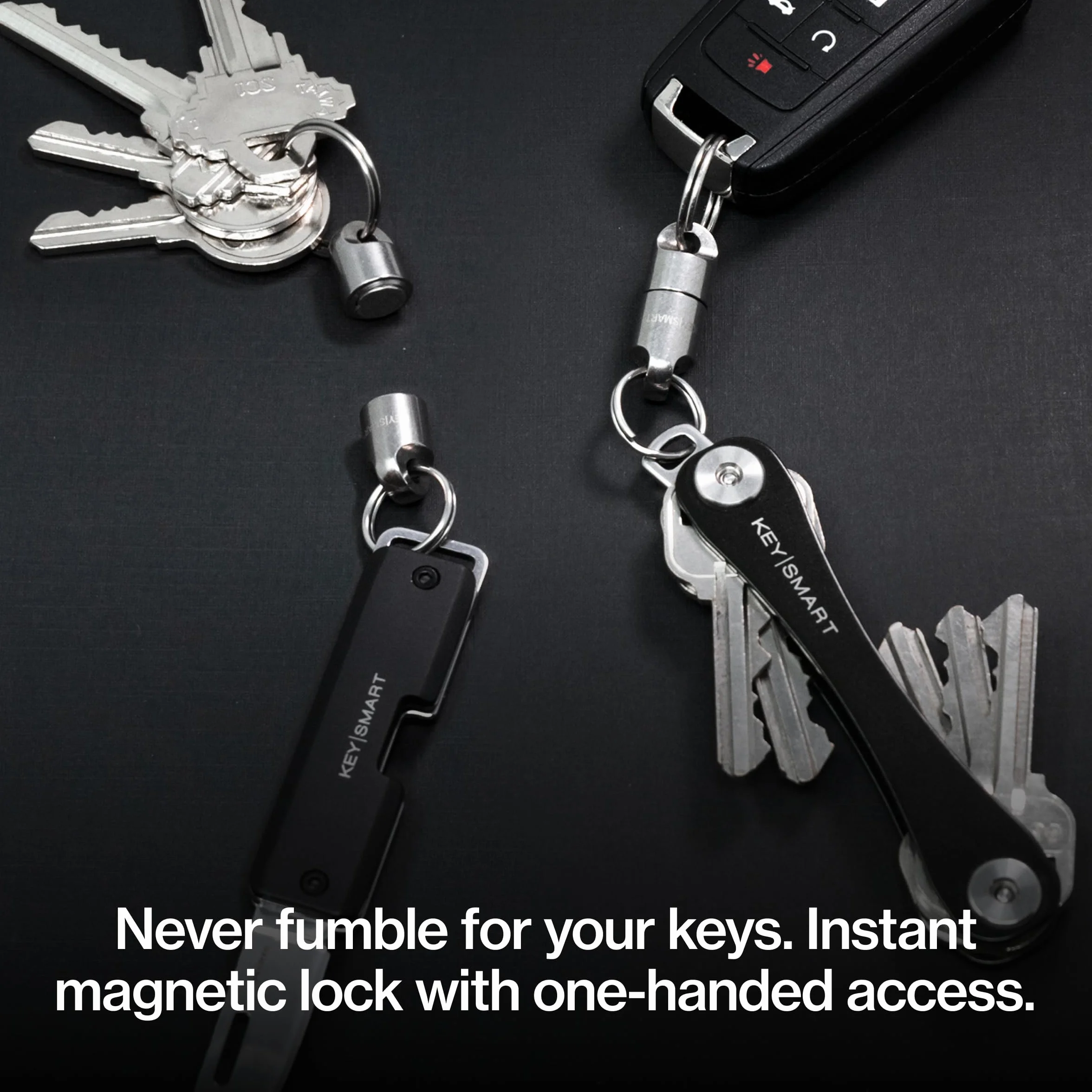 KeySmart MagConnect Magnetyczny brelok do szybkiego mocowania klucza do torby i paska