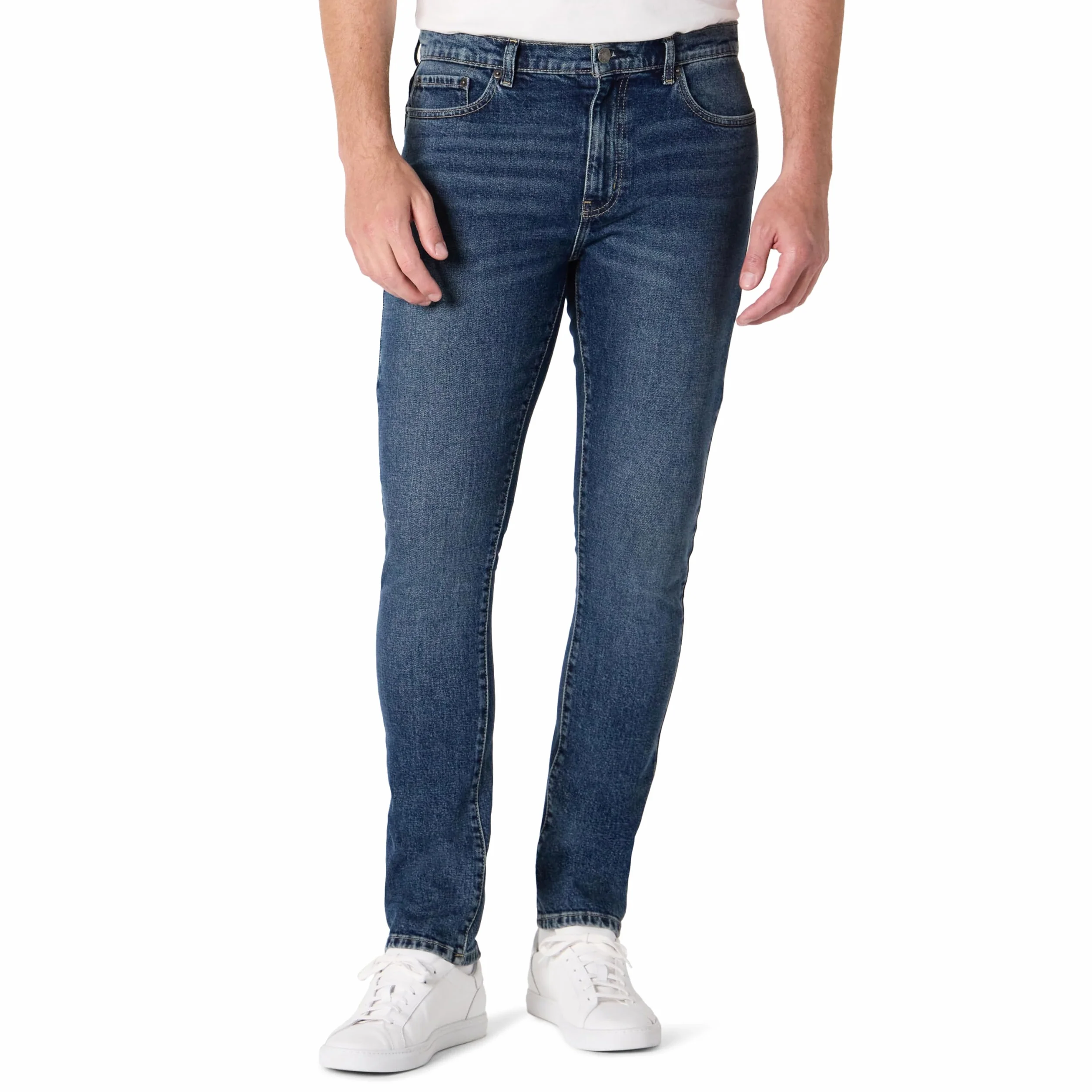 Amazon Essentials Men's Low Stretch Slim-Fit Jean - Męskie dżinsy slim fit o niskiej rozciągliwości Mężczyźni